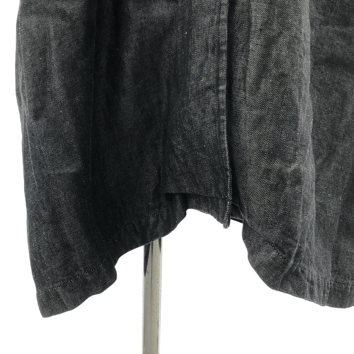 R&amp;D.M.Co / 올드맨즈 테일러 | 린넨 와이드 실루엣 롱 코트 | 블랙 |