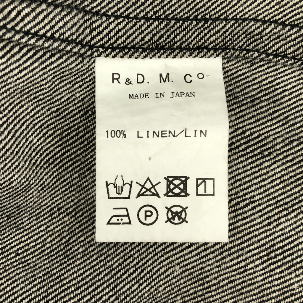 R&D.M.Co / オールドマンズテーラー | リネン ワイドシルエット ロングコート | ブラック | レディース