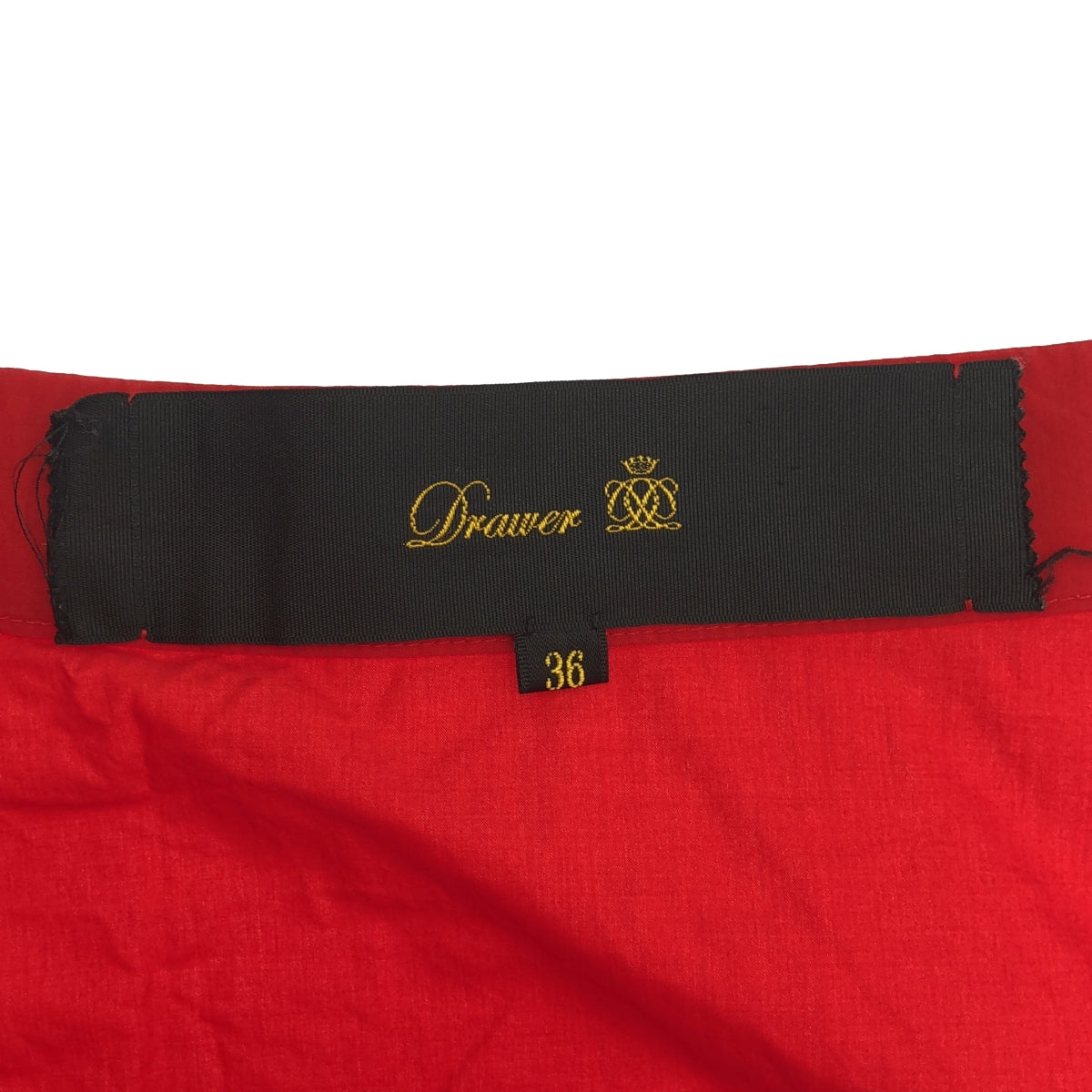 Drawer / ドゥロワー | コットン フレアスカート | 36 | レッド | レディース