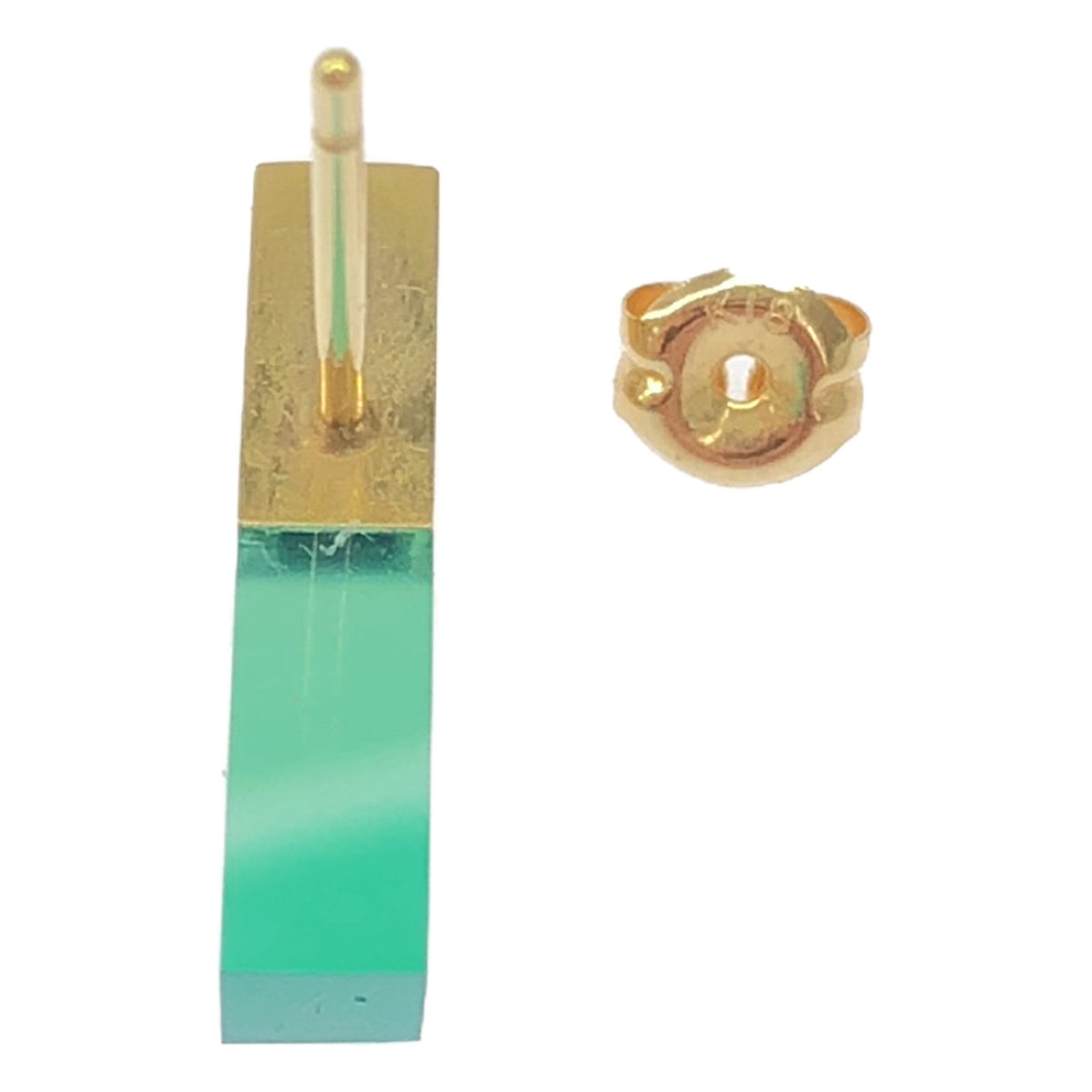 talkative / talkative | stick green chalcedony earrings / set |