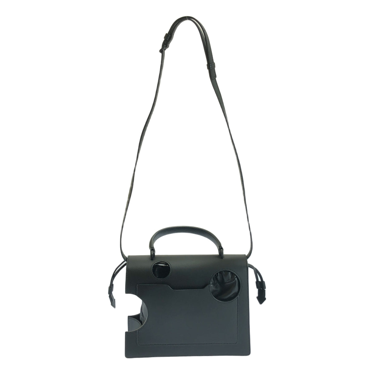 灰白 | Meteor 2.8 jitney bag 2way 皮革肩背包 |黑色 |女性的