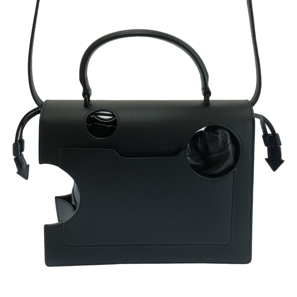 灰白 | Meteor 2.8 jitney bag 2way 皮革肩背包 |黑色 |女性的