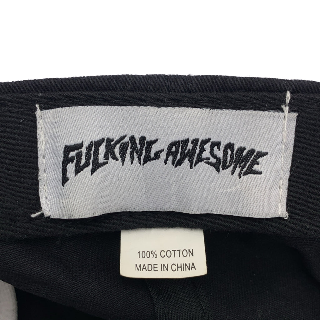 FUCKING AWESOME / ファッキンオーサム | 刺しゅう バックアジャスター キャップ | F | ブラック | メンズ