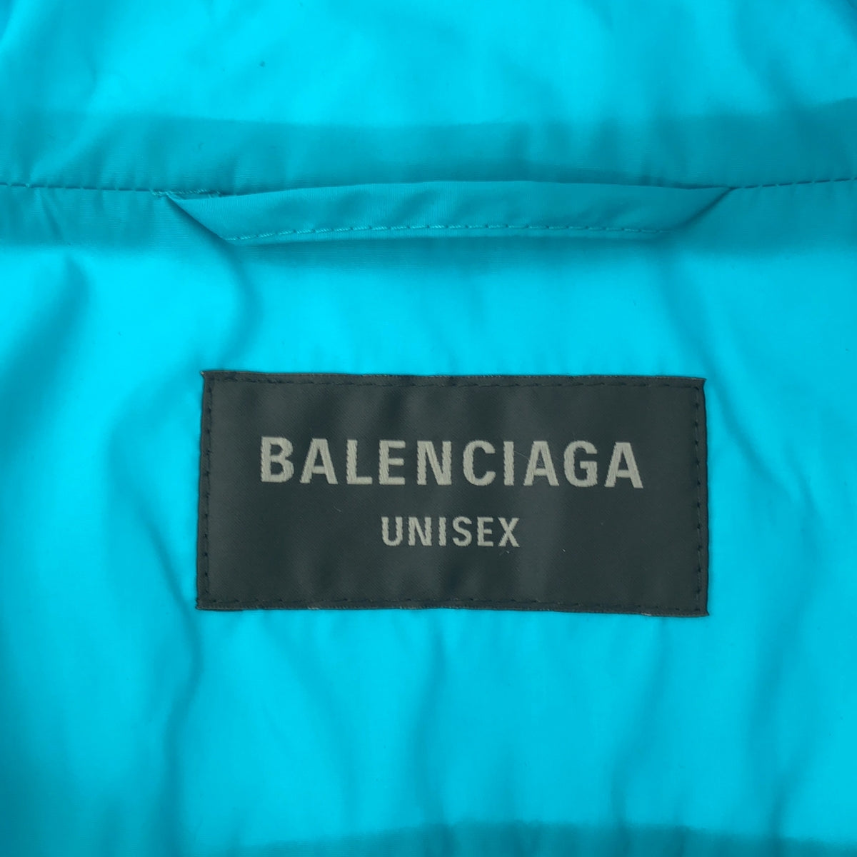 [狀況良好] 巴黎世家 | 2023 秋冬 |標誌印花府綢尼龍夾克衫 | SHOPBOP XS |綠松石色 / 黑色 / 白色 |男士