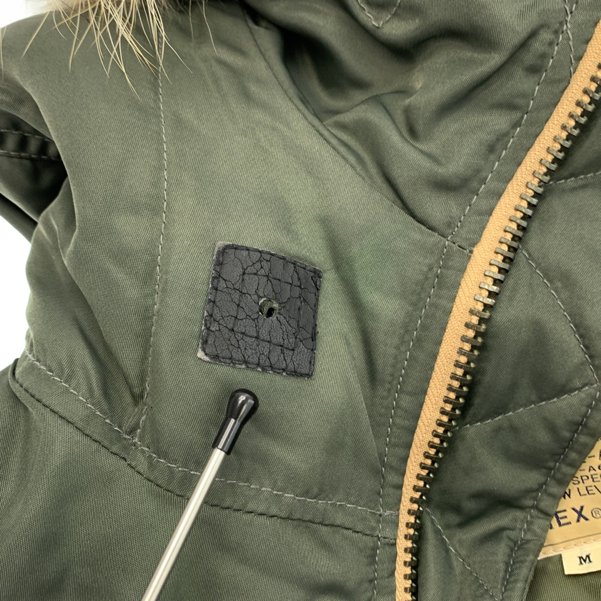 AVIREX / 아빌렉스 | 라쿤퍼 포함 N-3B 타이트 실루엣 밀리터리 플라이트 재킷 | M |