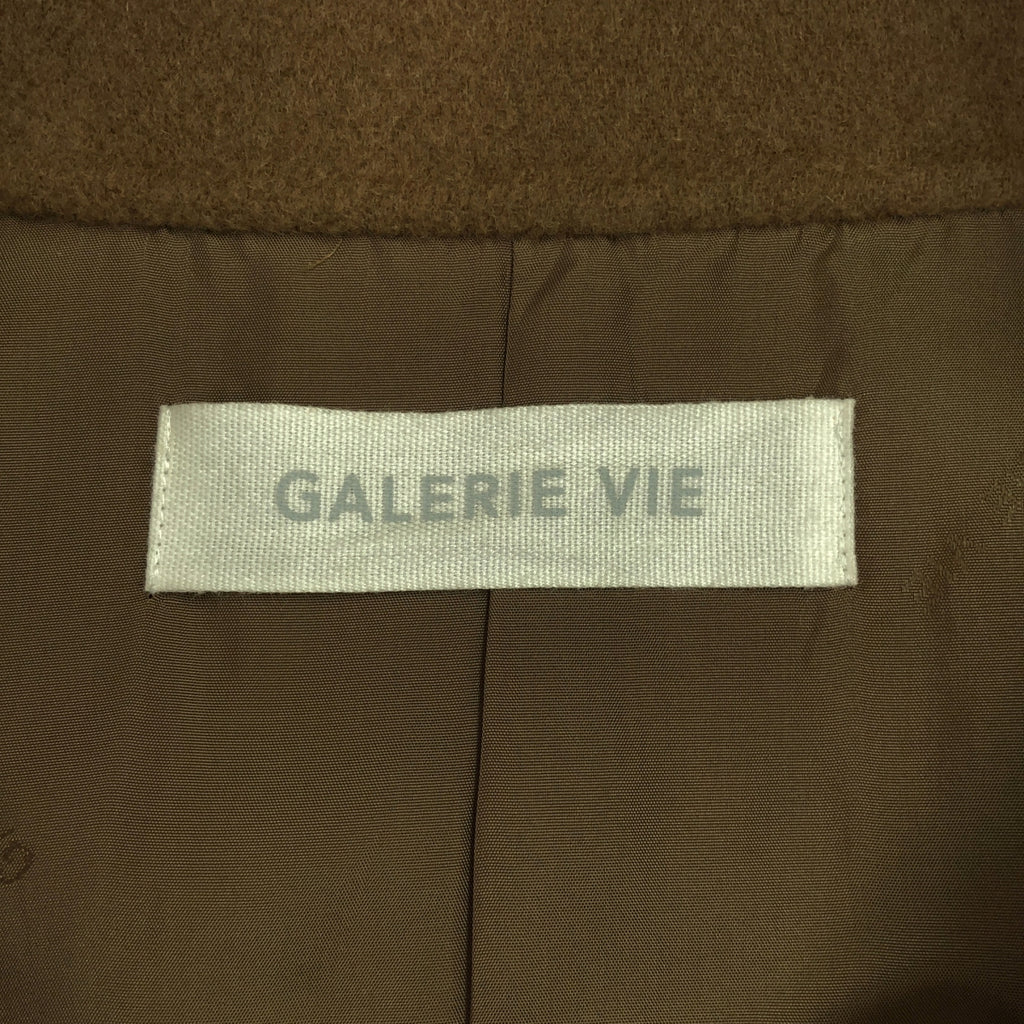 GALERIE VIE / ギャルリーヴィー | ウールダブルフェイス スタンドカラーコート | 36 | ブラウン | レディース