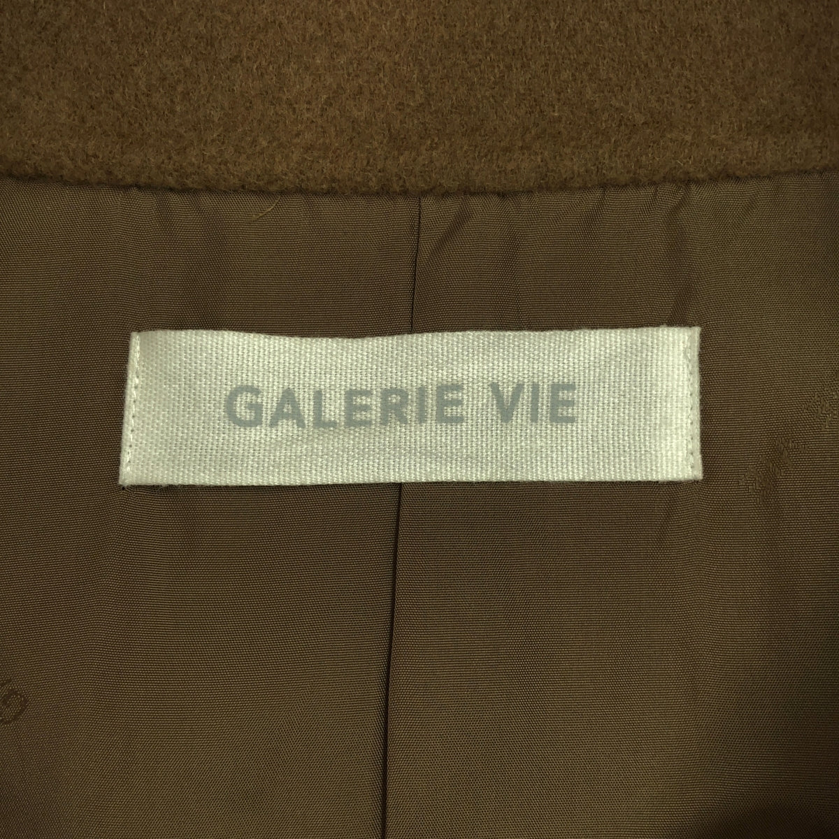 GALERIE VIE / ギャルリーヴィー | ウールダブルフェイス スタンドカラーコート | 36 | ブラウン | レディース