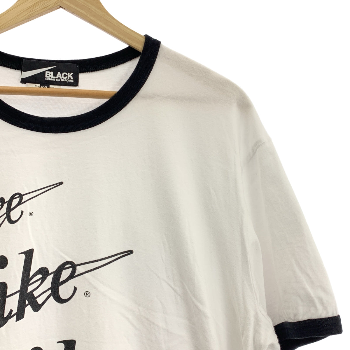 BLACK COMME des GARCONS / ブラックコムデギャルソン | 2020AW | ×NIKE / コットン ロゴ Tシャツ | XXL | メンズ