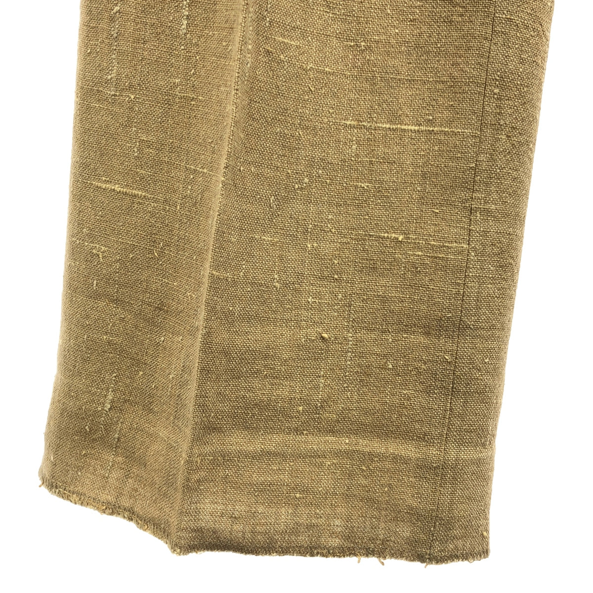 AURALEE | LINEN SILK SUMMER TWEED SLACKS PANTS | 0 | Beige | Women's