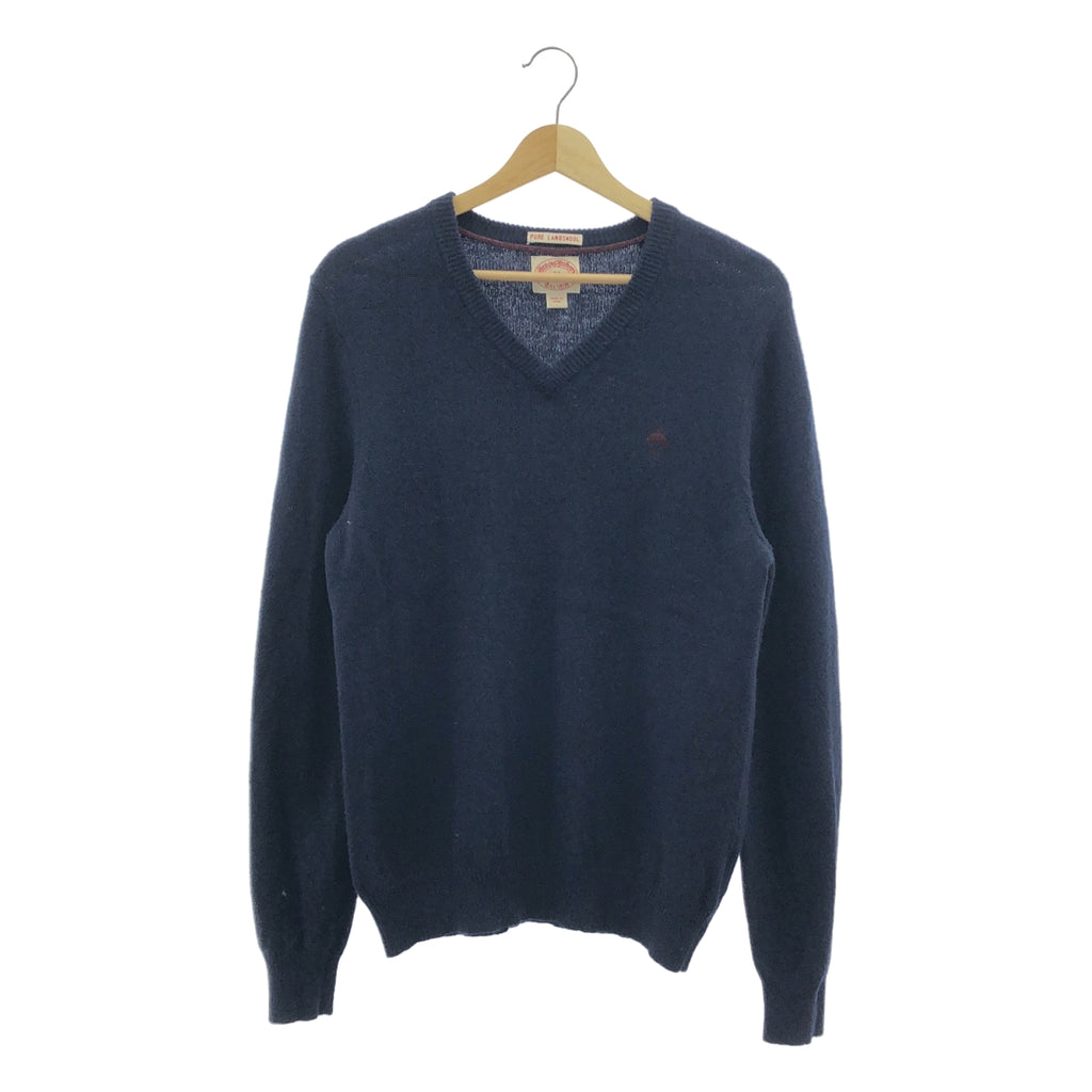 BROOKS BROTHERS / 브룩스 브라더스 | PURE LAMBSWOOL / 원포인트 로고 니트 스웨터 | M |