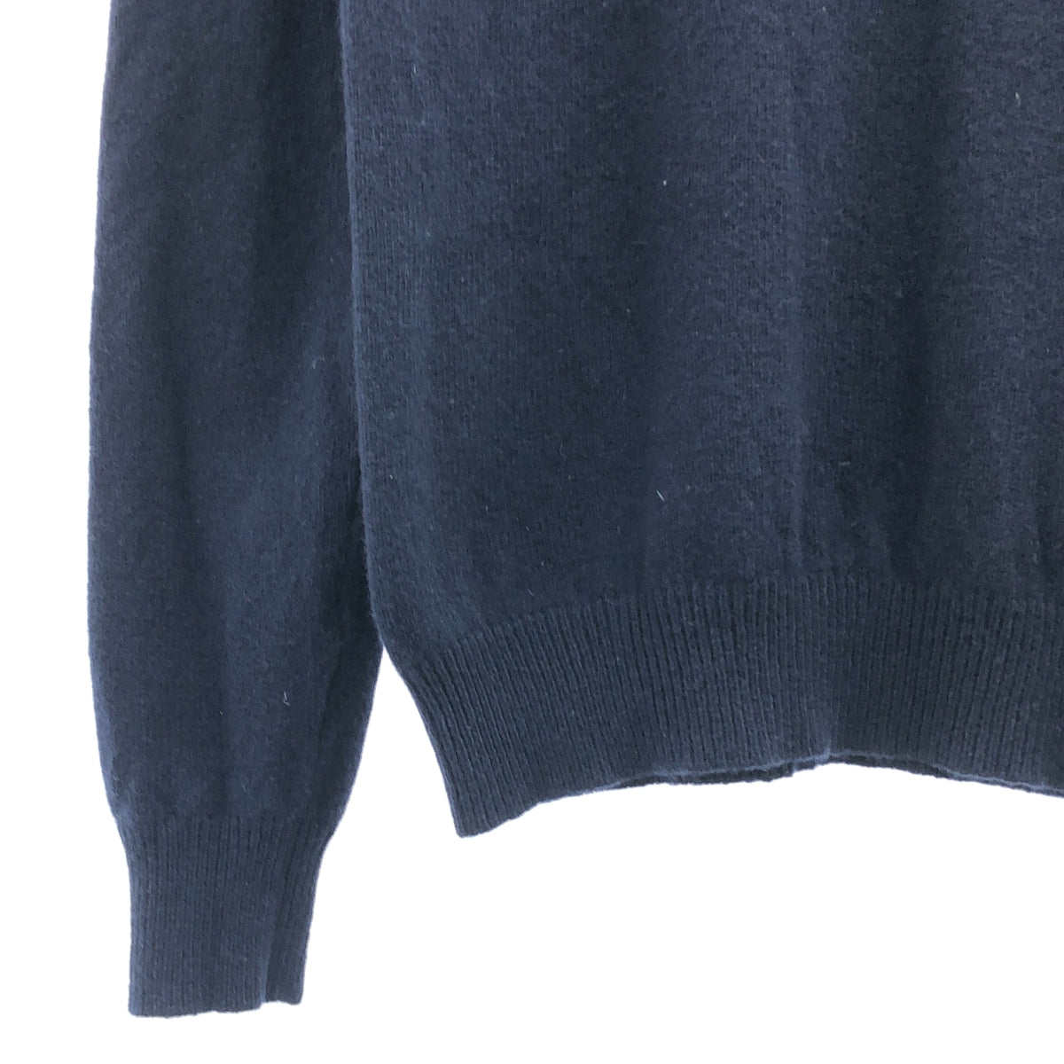 BROOKS BROTHERS / 브룩스 브라더스 | PURE LAMBSWOOL / 원포인트 로고 니트 스웨터 | M | 다크 네이비 | 남성