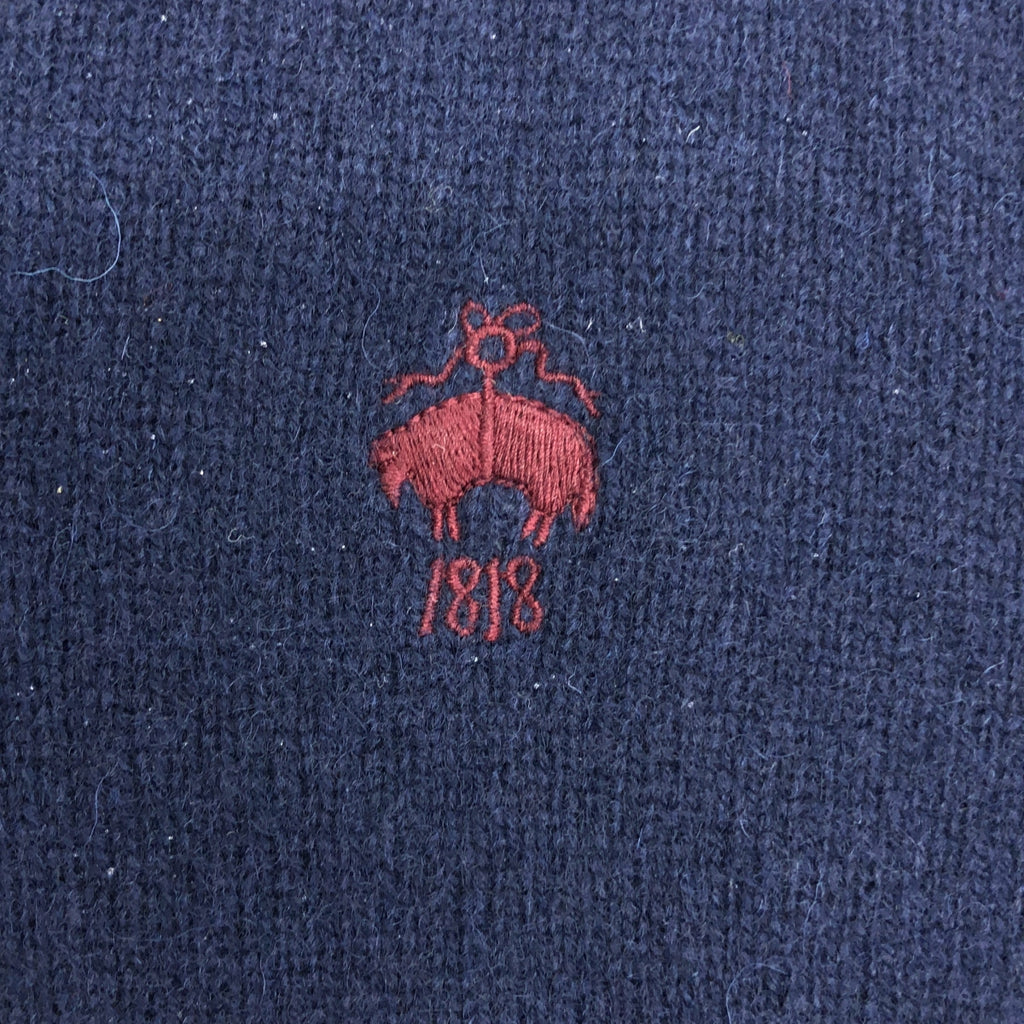 BROOKS BROTHERS / 브룩스 브라더스 | PURE LAMBSWOOL / 원포인트 로고 니트 스웨터 | M |