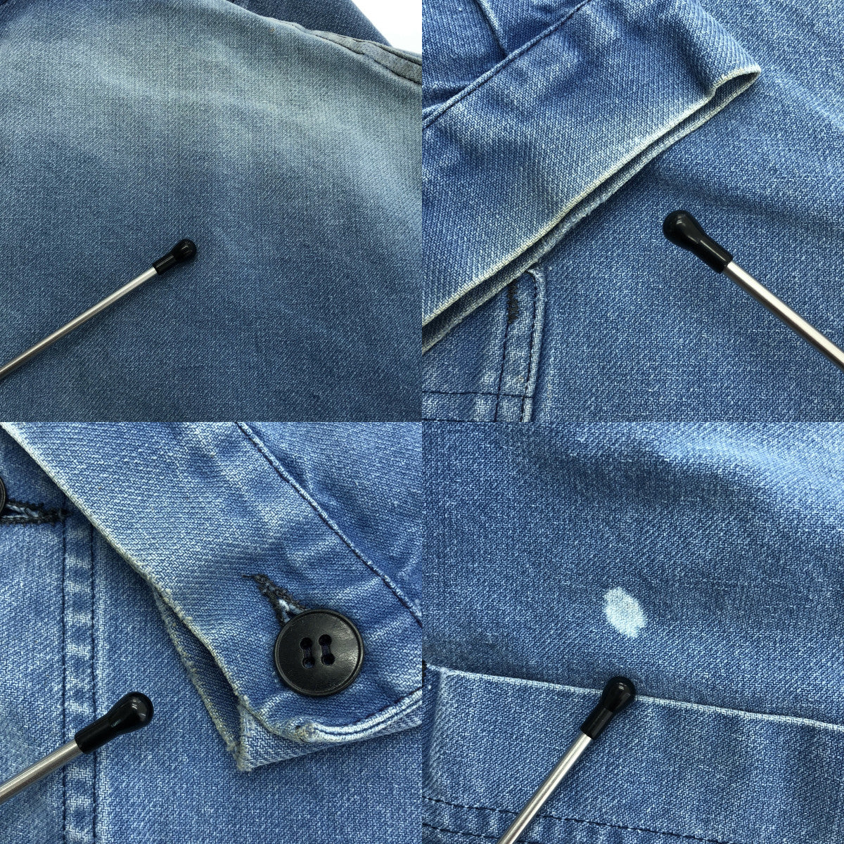 EURO VINTAGE / ユーロヴィンテージ | 推定60s～ ヴィンテージ / LE MONT SAINT MARTIN ル・モンサンマルタン / フレンチワーク ツイル ジャケット | ブルー | メンズ