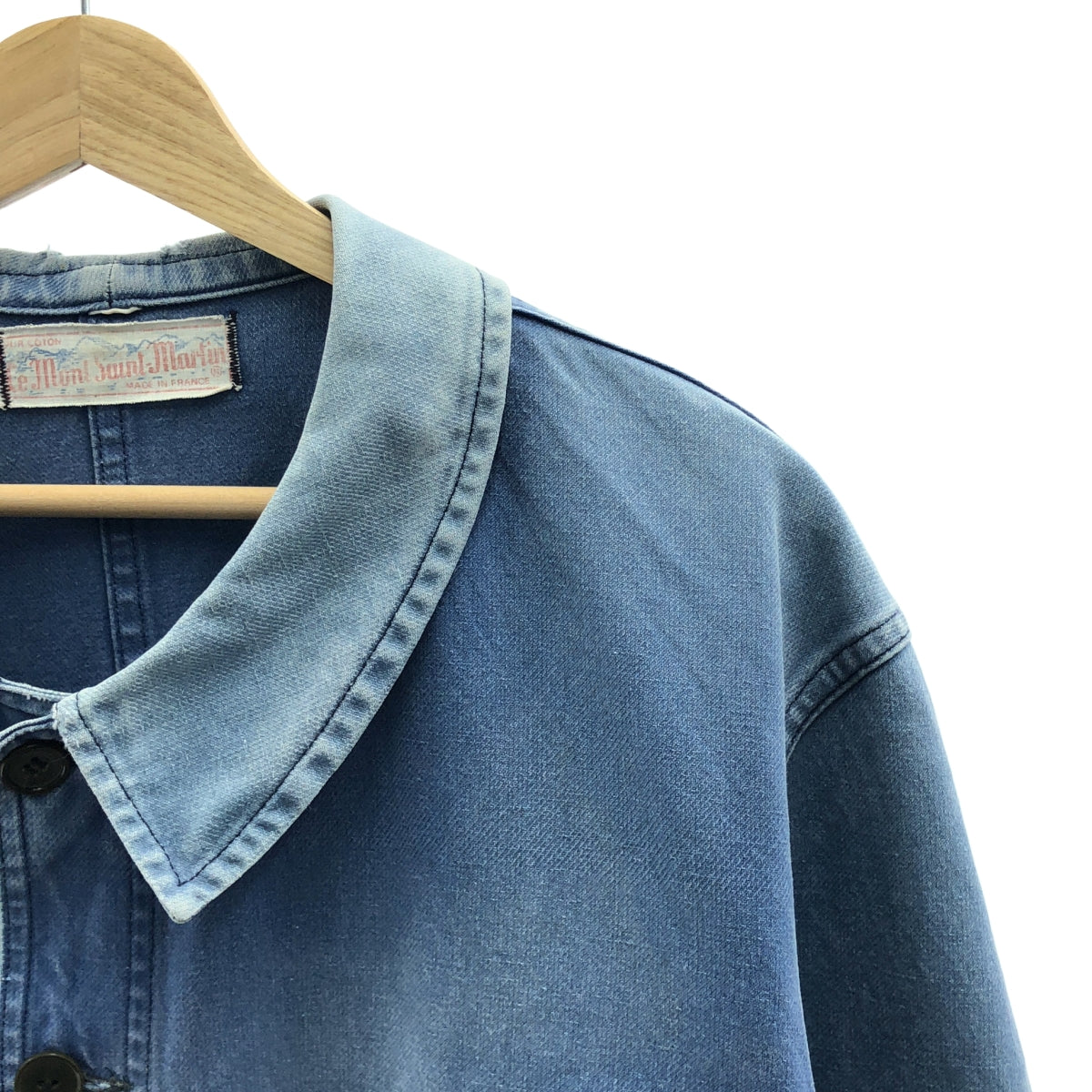 EURO VINTAGE / ユーロヴィンテージ | 推定60s～ ヴィンテージ / LE MONT SAINT MARTIN ル・モンサンマルタン / フレンチワーク ツイル ジャケット | ブルー | メンズ