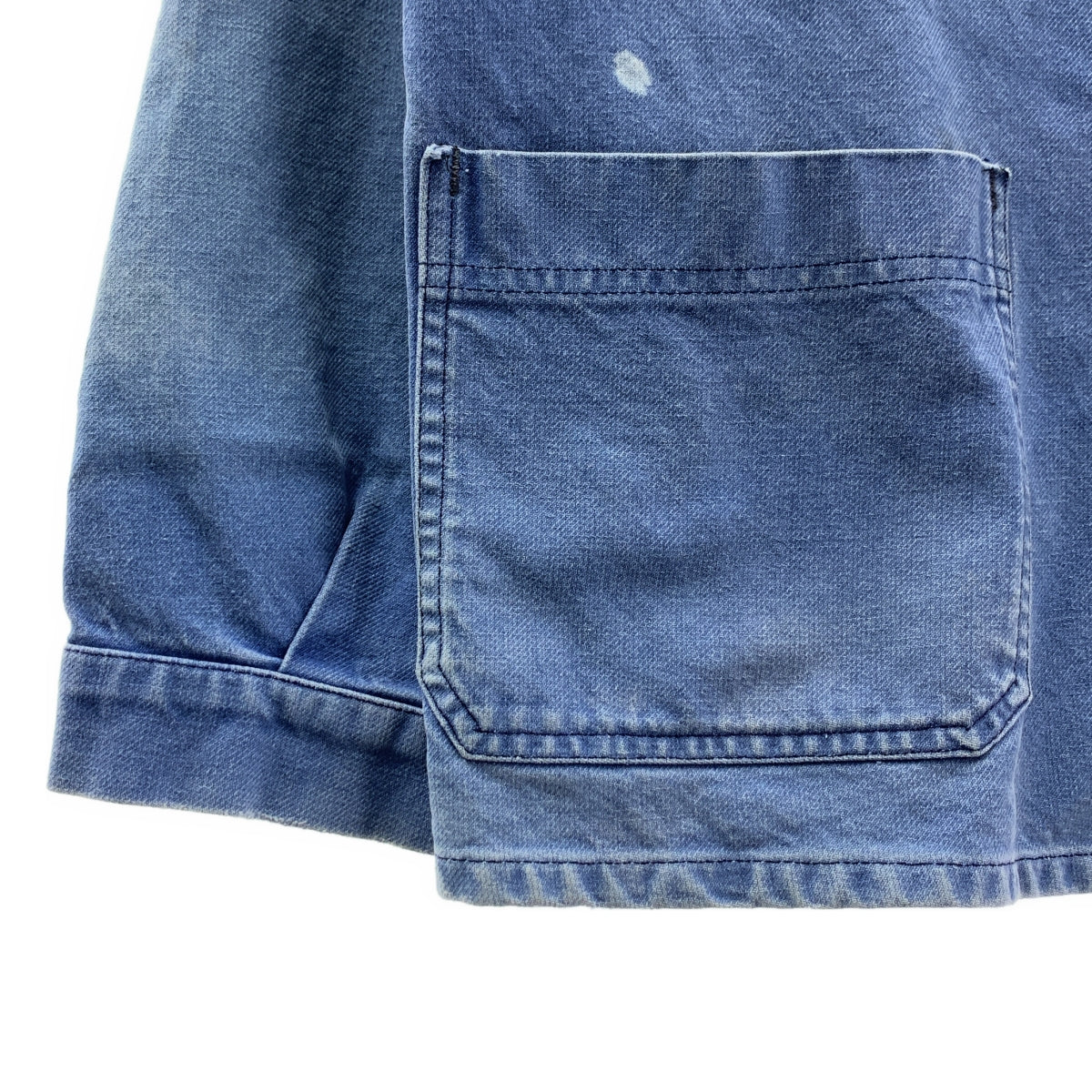 EURO VINTAGE / ユーロヴィンテージ | 推定60s～ ヴィンテージ / LE MONT SAINT MARTIN ル・モンサンマルタン / フレンチワーク ツイル ジャケット | ブルー | メンズ