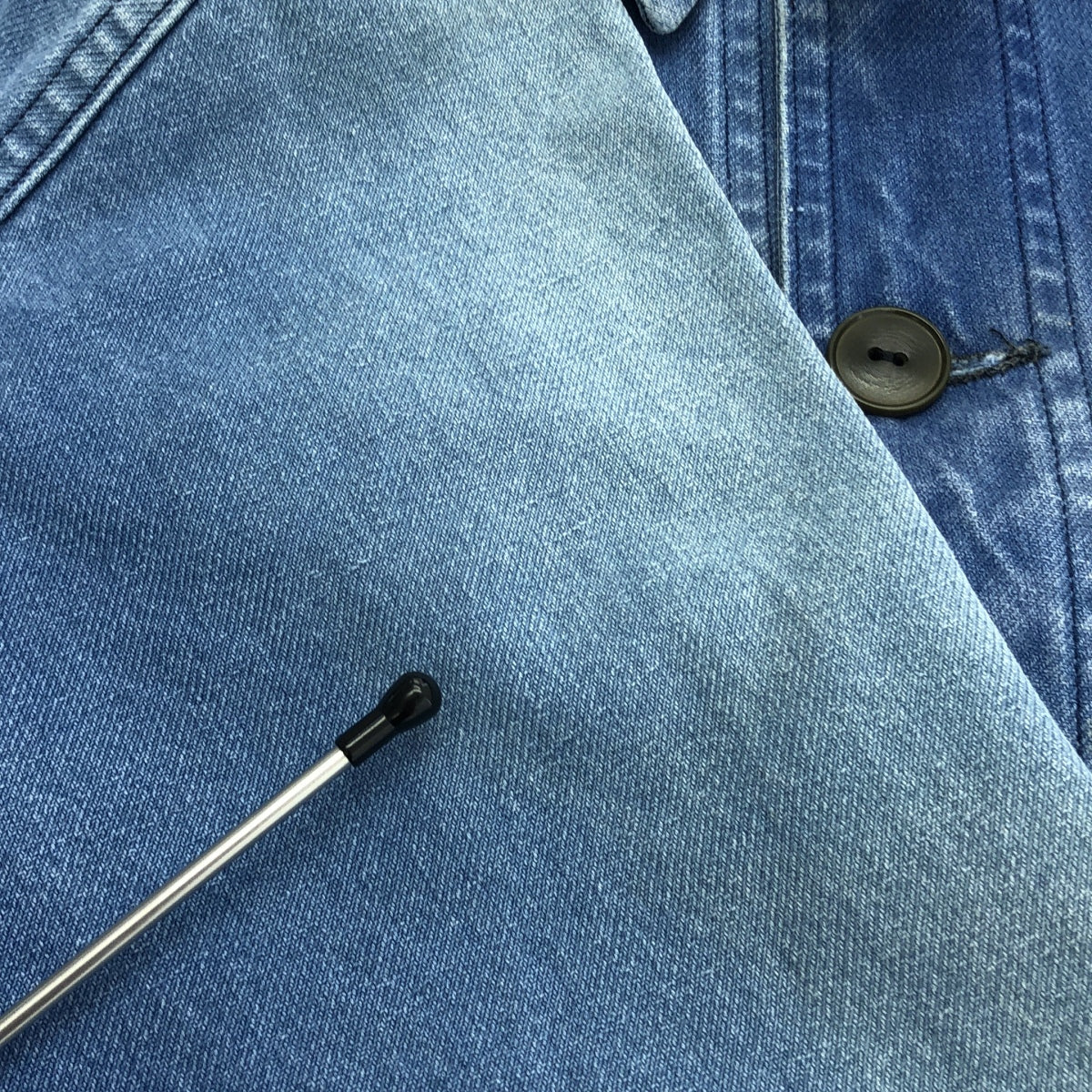 EURO VINTAGE / ユーロヴィンテージ | 推定60s～ ヴィンテージ / LE MONT SAINT MARTIN ル・モンサンマルタン / フレンチワーク ツイル ジャケット | ブルー | メンズ