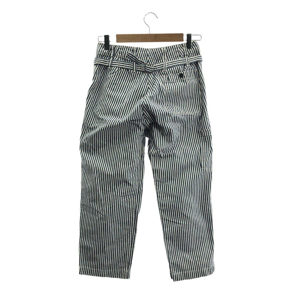 Ordinary fits / オーディナリーフィッツ | コットン ヒッコリー ベイカー パンツ | 00 | ホワイト/ブルー | レディース