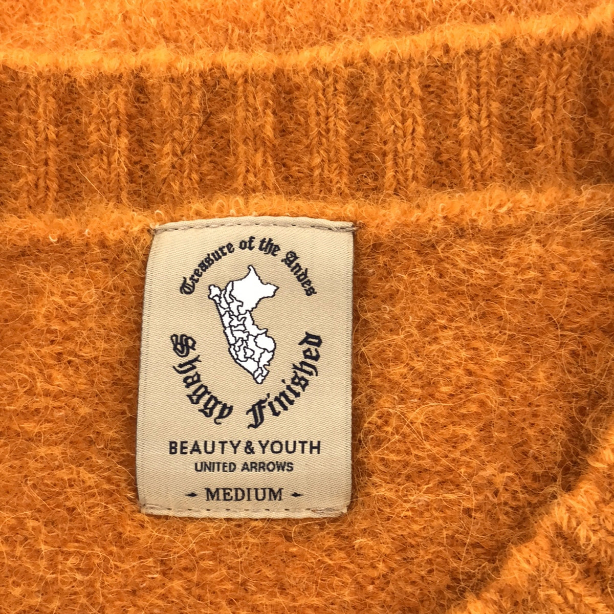 BEAUTY&amp;YOUTH | Air Shaggy Alpaca Crew Neck Knit | M |