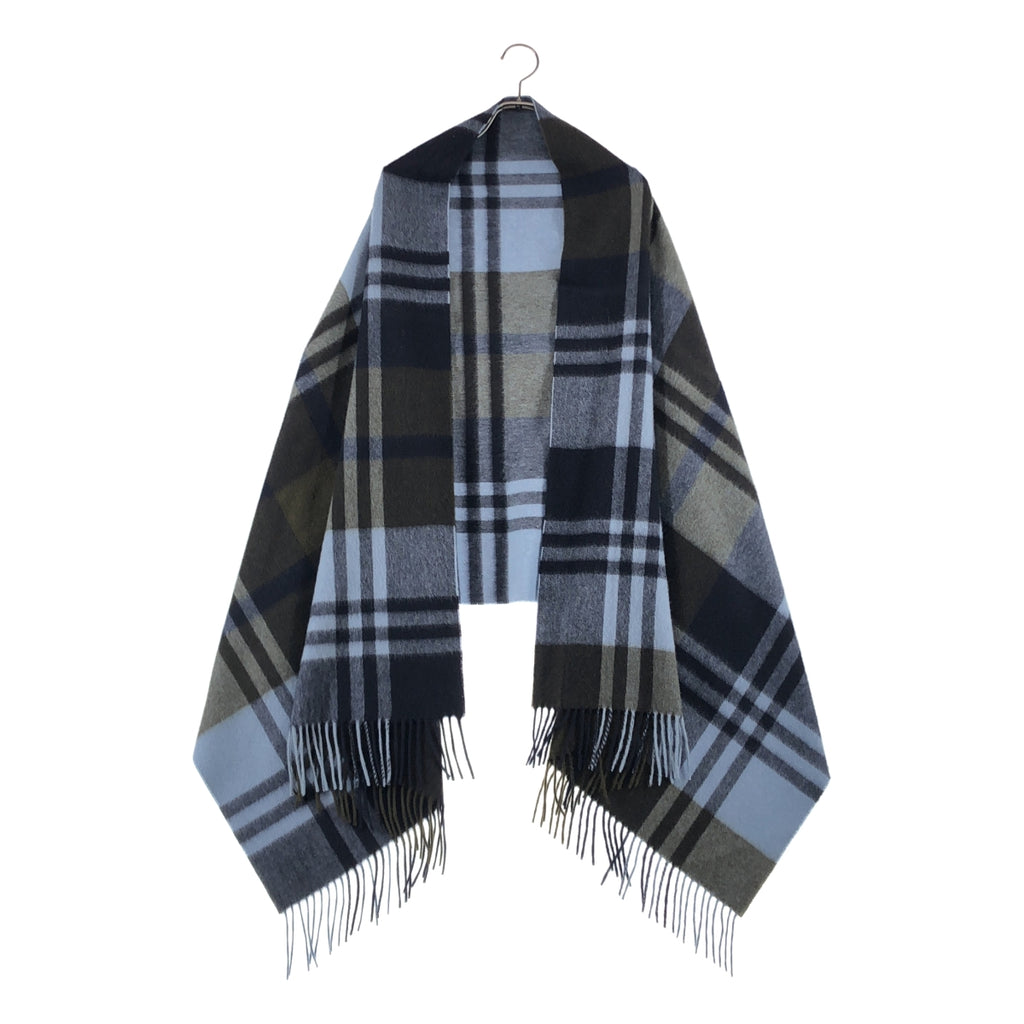 JOSHUA ELLIS / Joshua Ellis | 羊絨格紋大流蘇披肩/圍巾 |