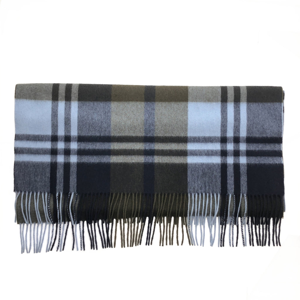 JOSHUA ELLIS / Joshua Ellis | 羊絨格紋大流蘇披肩/圍巾 |