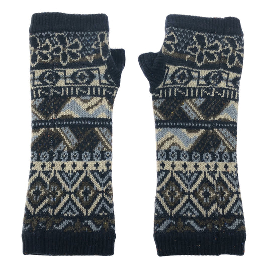 NICENESS | 2022AW | Cashmere Demi Glove Jacquard Knit Arm Warmer Gloves |