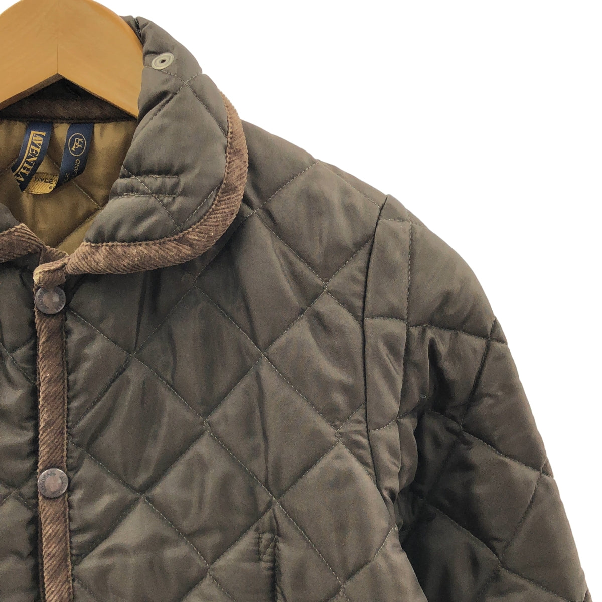 LAVENHAM / 라벤햄 | 퀼팅 라운드 컬러 재킷 | 38 | 브라운 | 여성