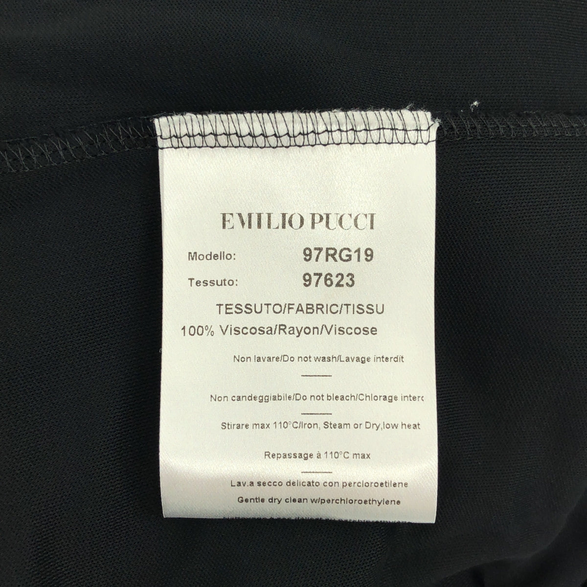 EMILIO PUCCI / エミリオプッチ | レーヨン ビジュー装飾 ドレス ワンピース | 38 | ブラック | レディース