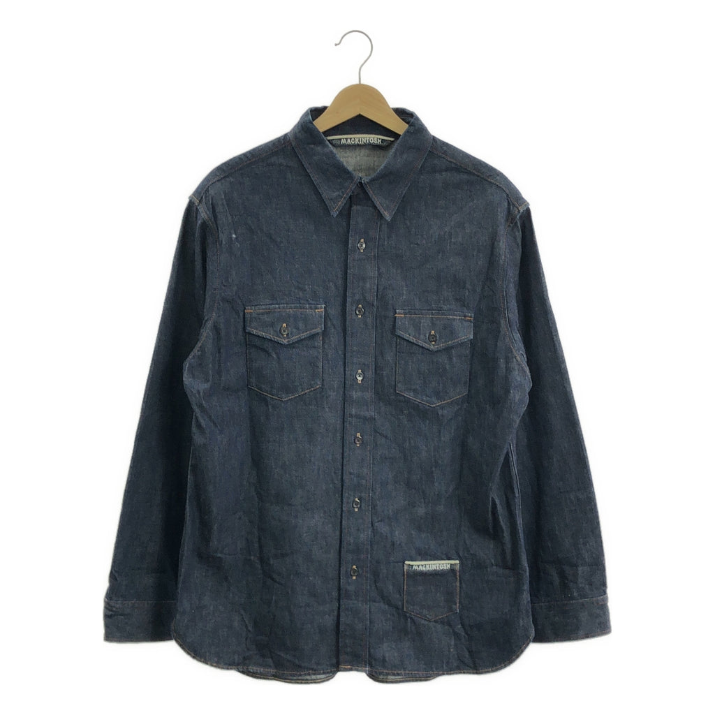 MACKINTOSH / マッキントッシュ | ロゴ刺しゅう デニムシャツ | L | メンズ