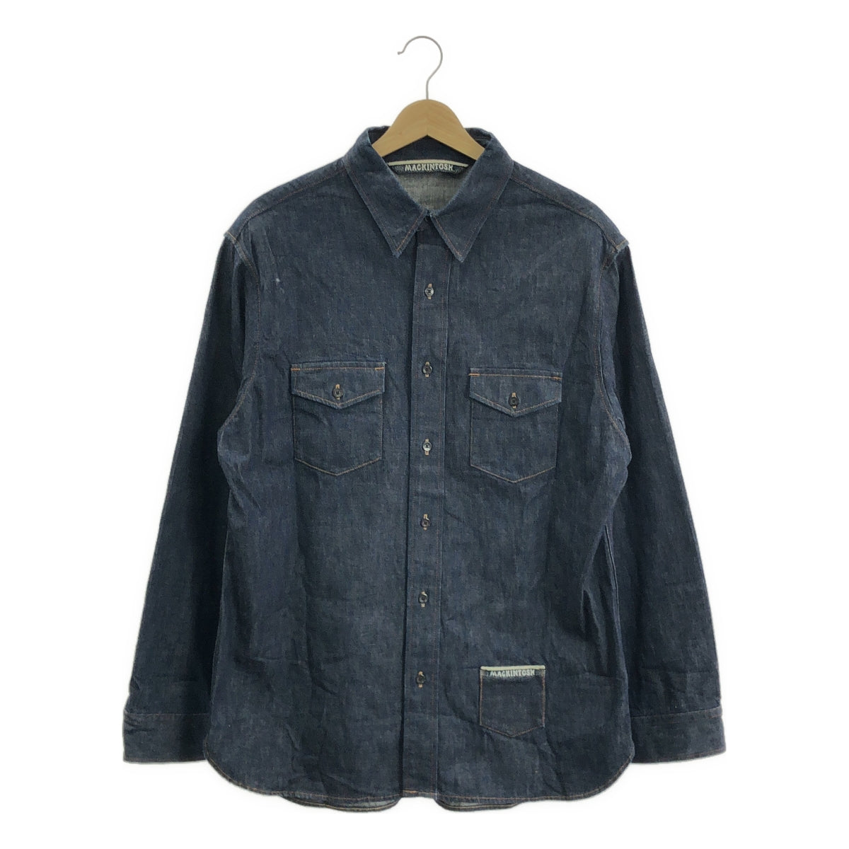 MACKINTOSH / マッキントッシュ | ロゴ刺しゅう デニムシャツ | L | メンズ