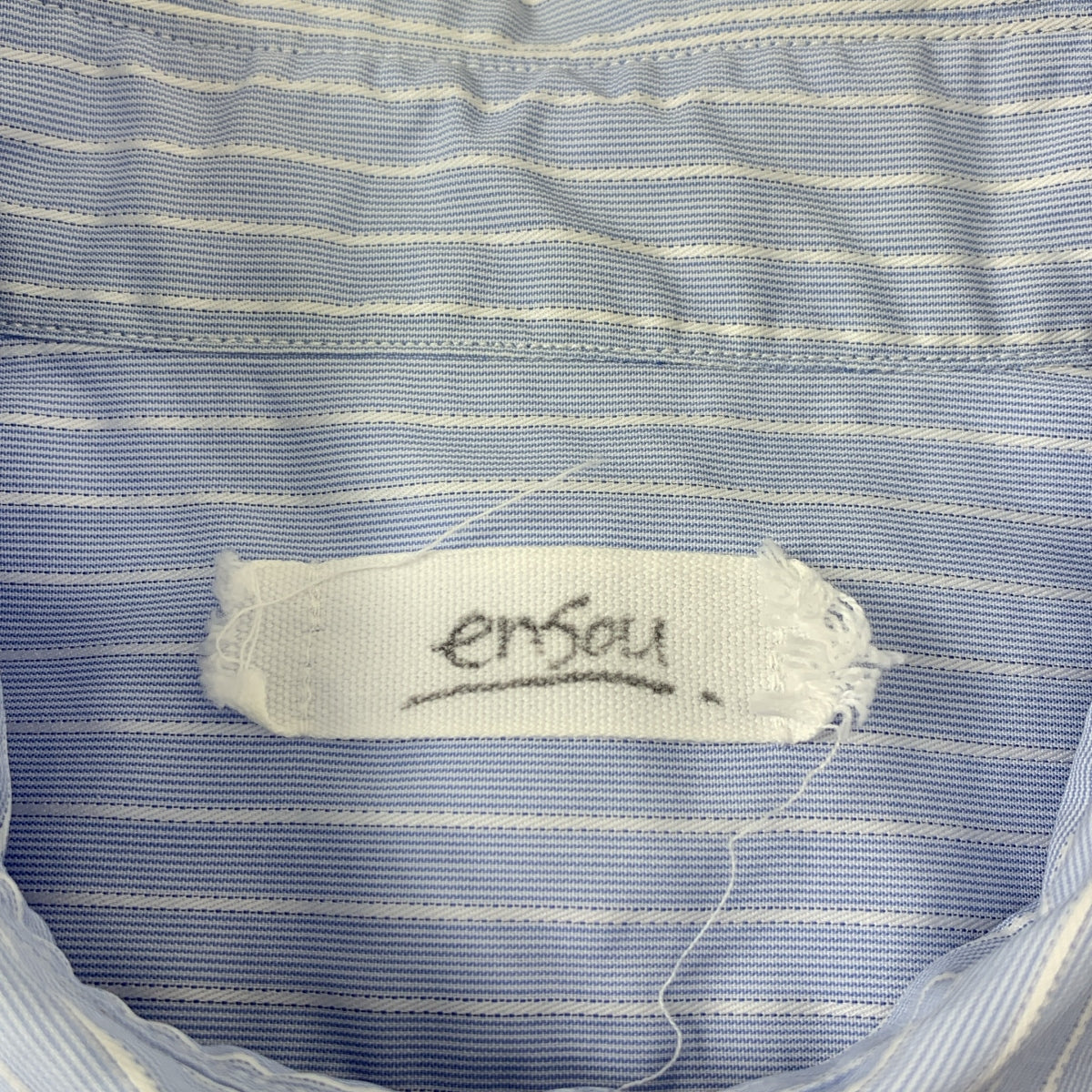 ensou / エンソウ | Etude #005 コットン ストライプ メタルボタンシャツ | M | メンズ