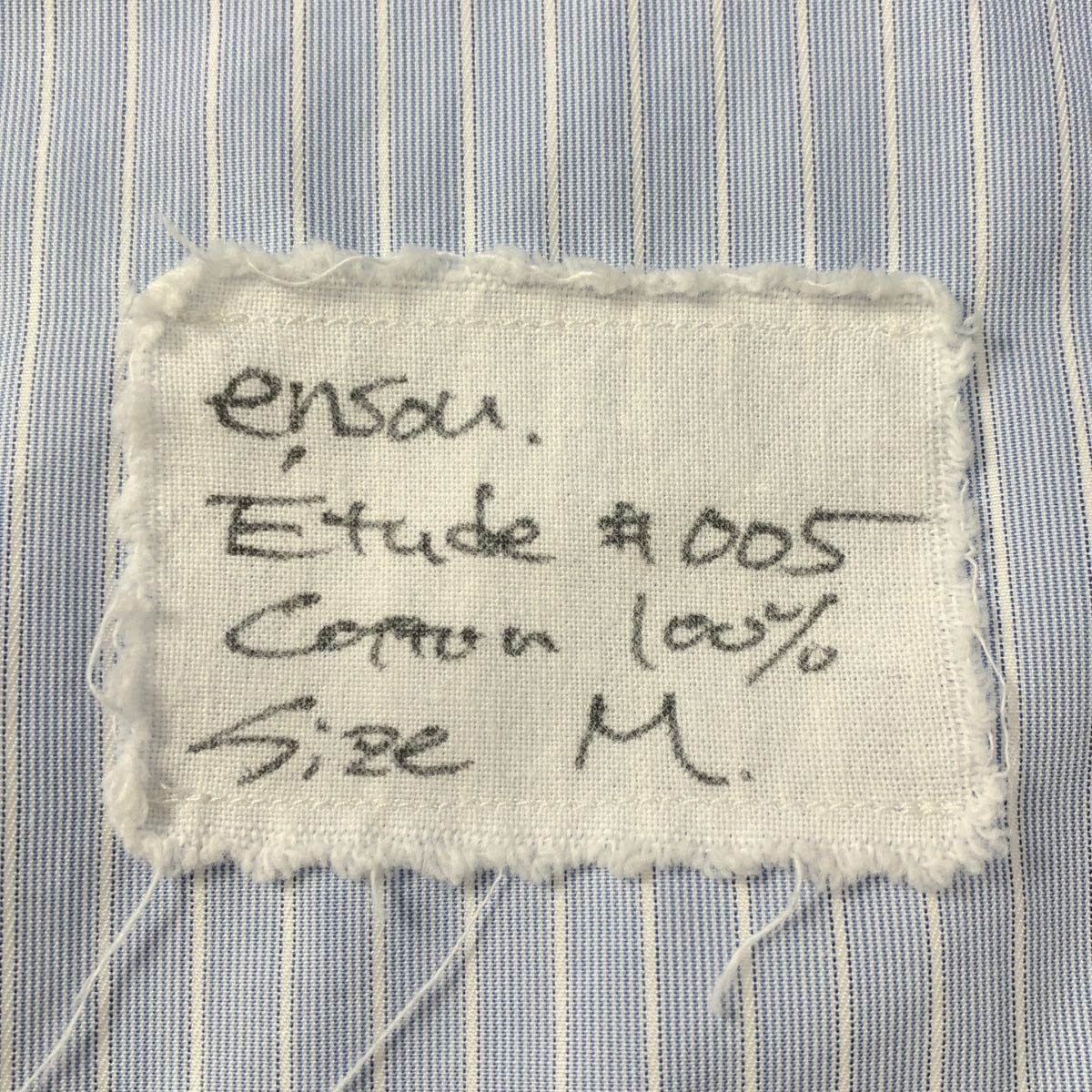 ensou / エンソウ | Etude #005 コットン ストライプ メタルボタンシャツ | M | メンズ