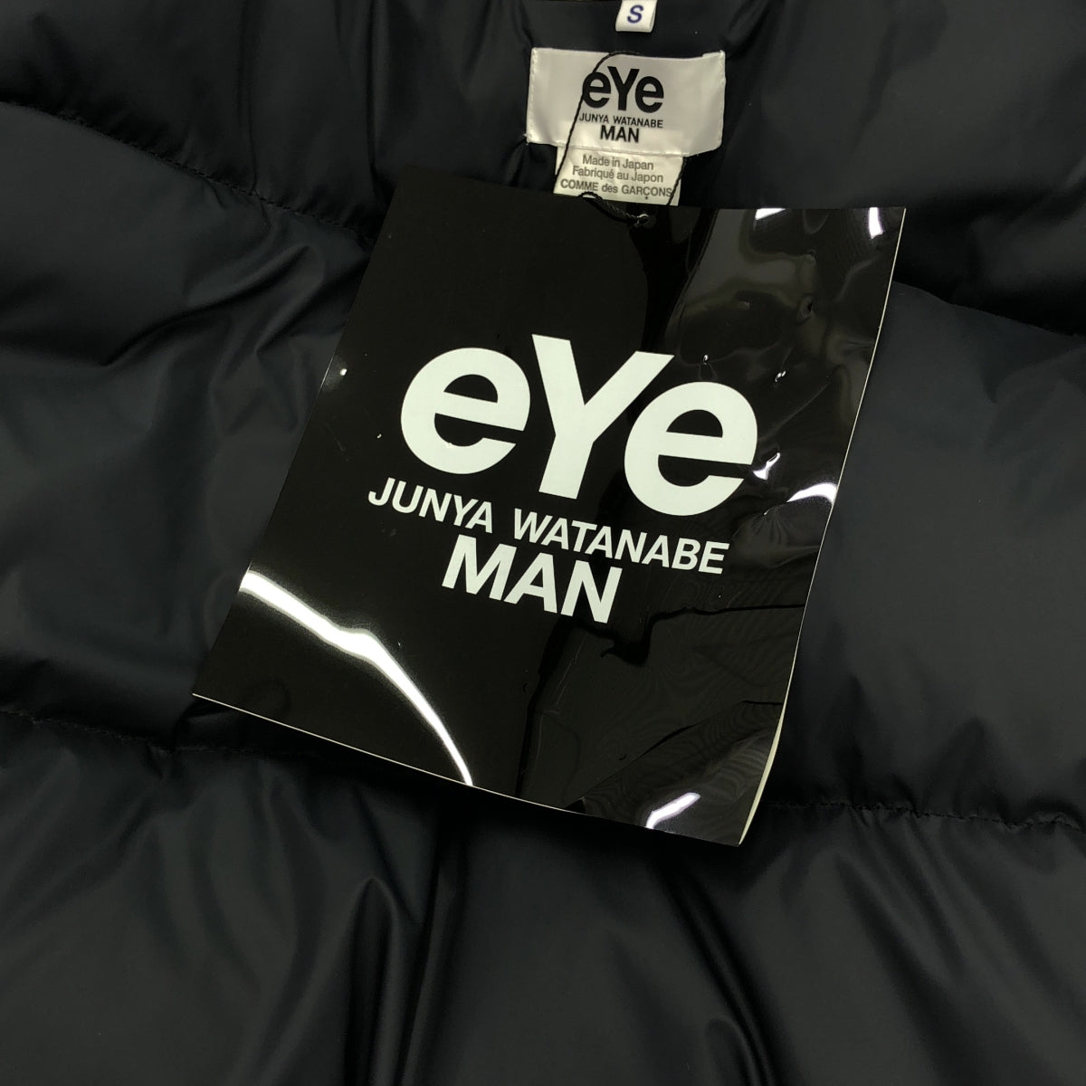 【美品】  eye JUNYA WATANABE COMME des GARCONS MAN / アイジュンヤワタナベ マン | 2023AW | × THE NORTH FACE ナイロンタフタ層ラミネート / ウールエステルチェック / ナイロンオックス ジャケット | S | ブラック | メンズ