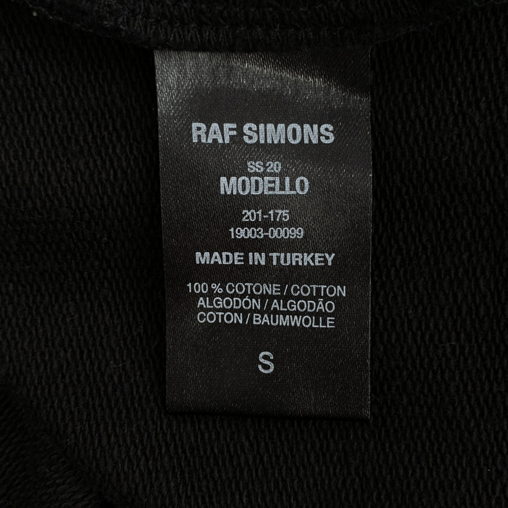 RAF SIMONS / 거친 시몬스 | 2020SS | oversized hoodie with patches &amp; pins 패치 &amp; 핀 오버 사이즈 후디 파커 | S |