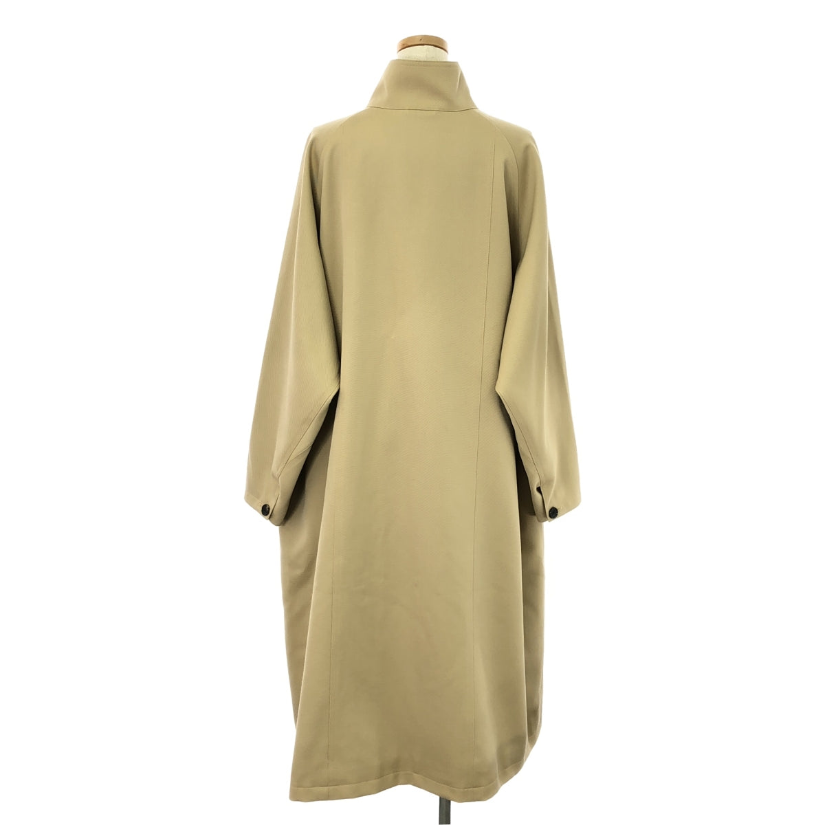 CABaN / Cavan | Wool gabardine stand-up collar coat | S | Women's