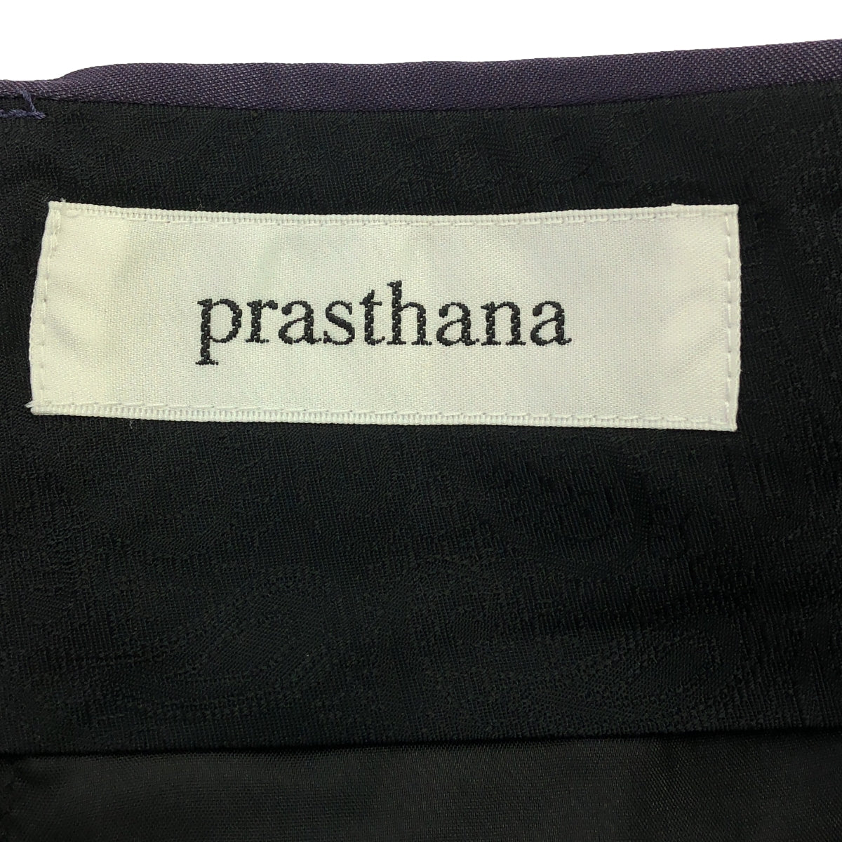 [New] prasthana / Prasthana | Glossy twill lazy slacks | S | Navy | Men's