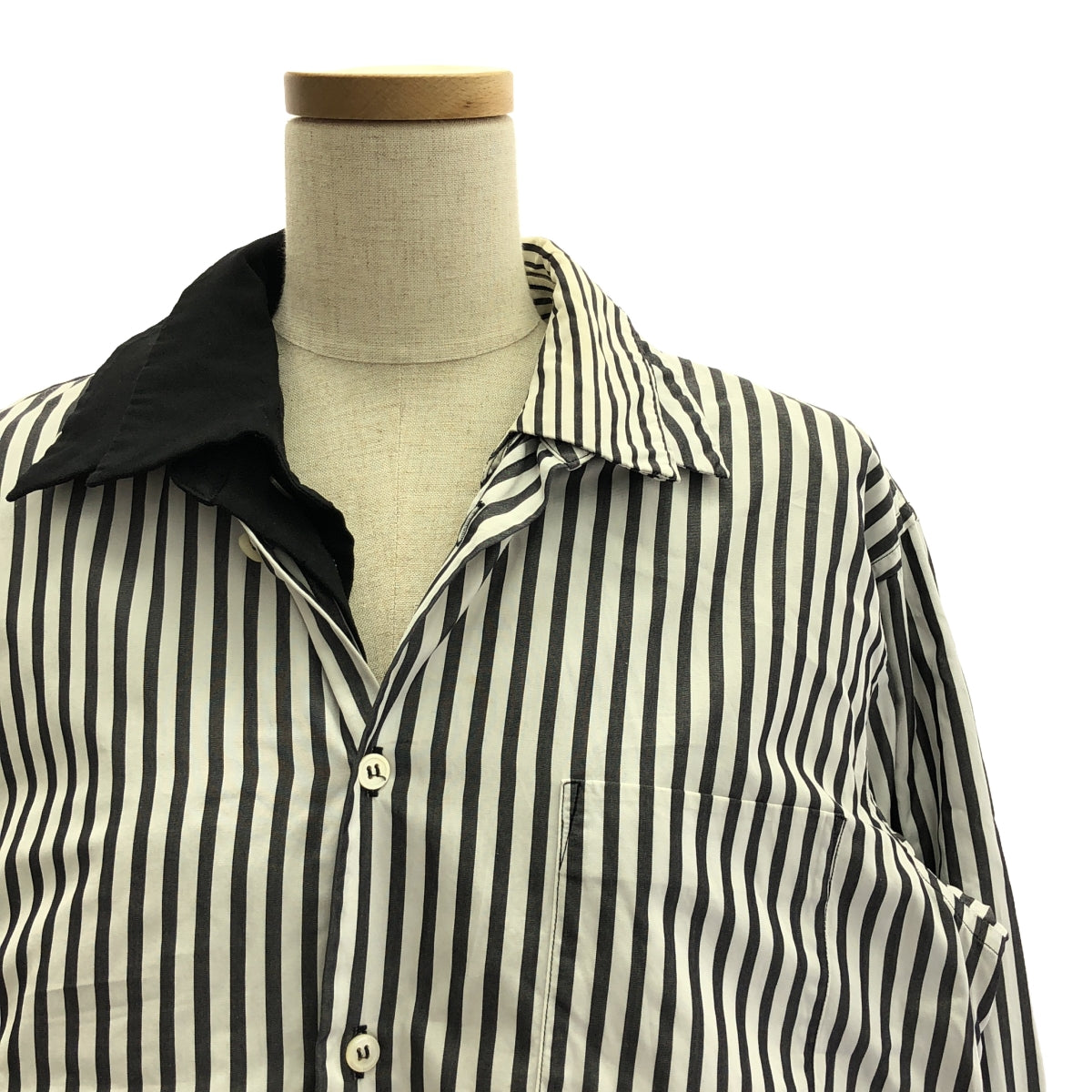 COMME des GARCONS | 2011SS | Multiple Personality Stripe Long Blouse | S | Black/White | Women's