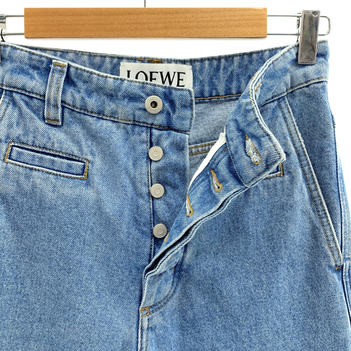 LOEWE / 로에베 | Fisherman Stonewash Jeans 피셔맨 데님 팬츠 | 32 | 여성
