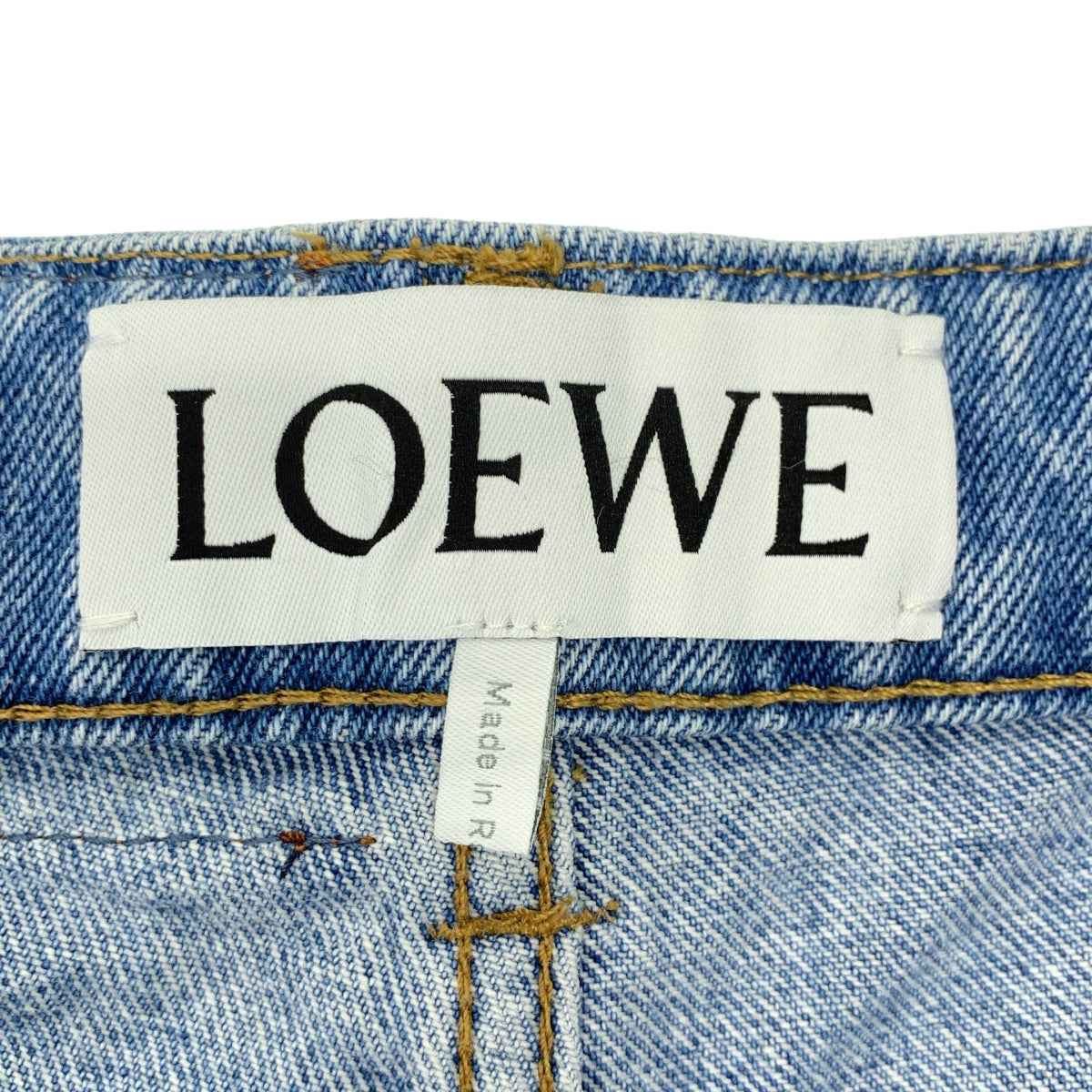 LOEWE / ロエベ | Fisherman Stonewash Jeans フィッシャーマン デニム パンツ | 32 | インディゴ | レディース