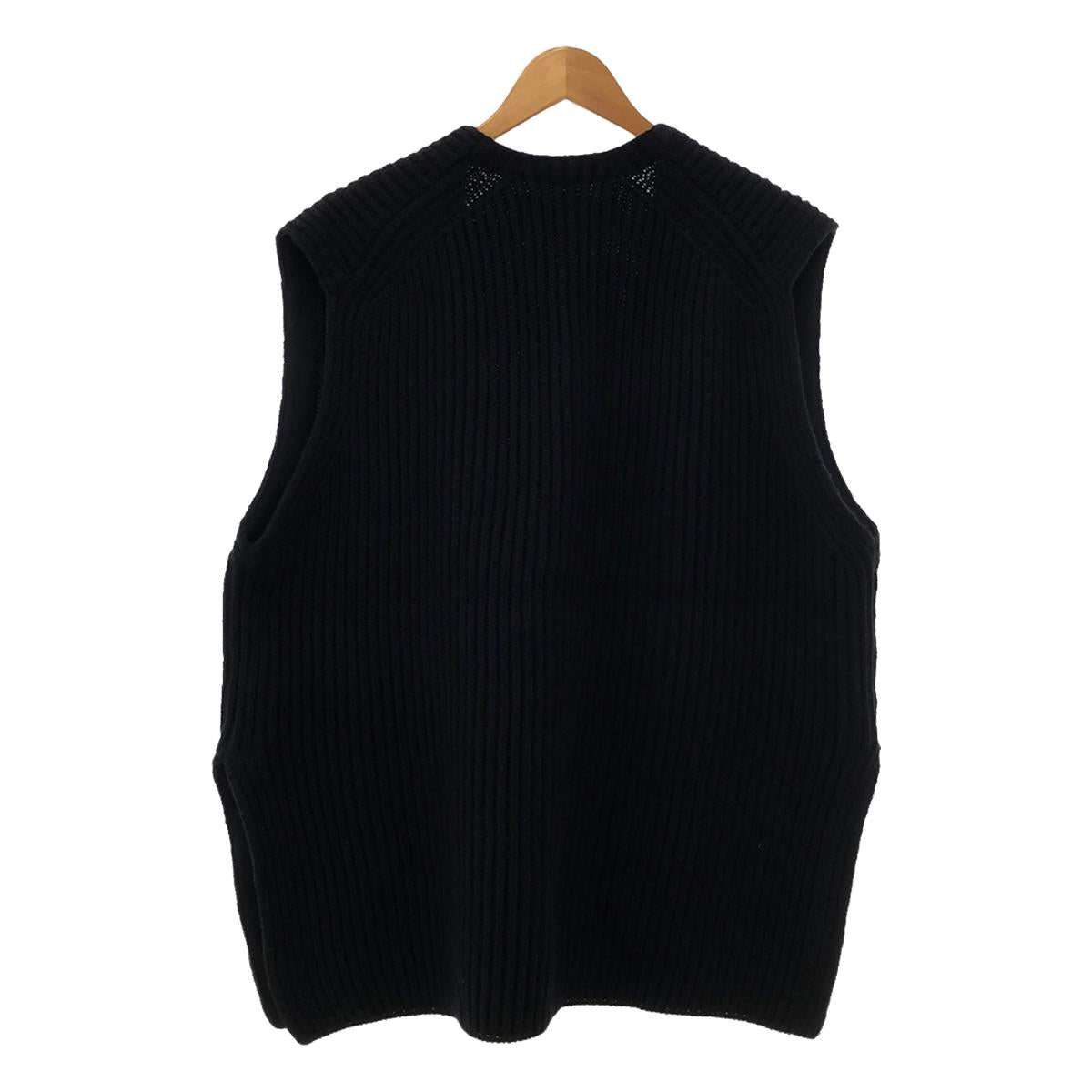 JANE SMITH | Oversized V-neck knit vest | L | Women's