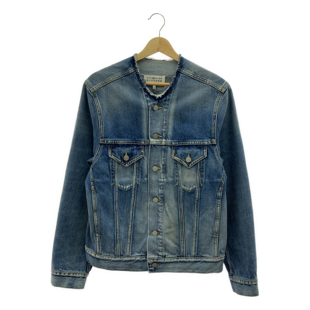 Maison Margiela / 메종 마르젤라 | 2021AW | 데미지 가공 노 컬러 데님 재킷 | 38 | 여성