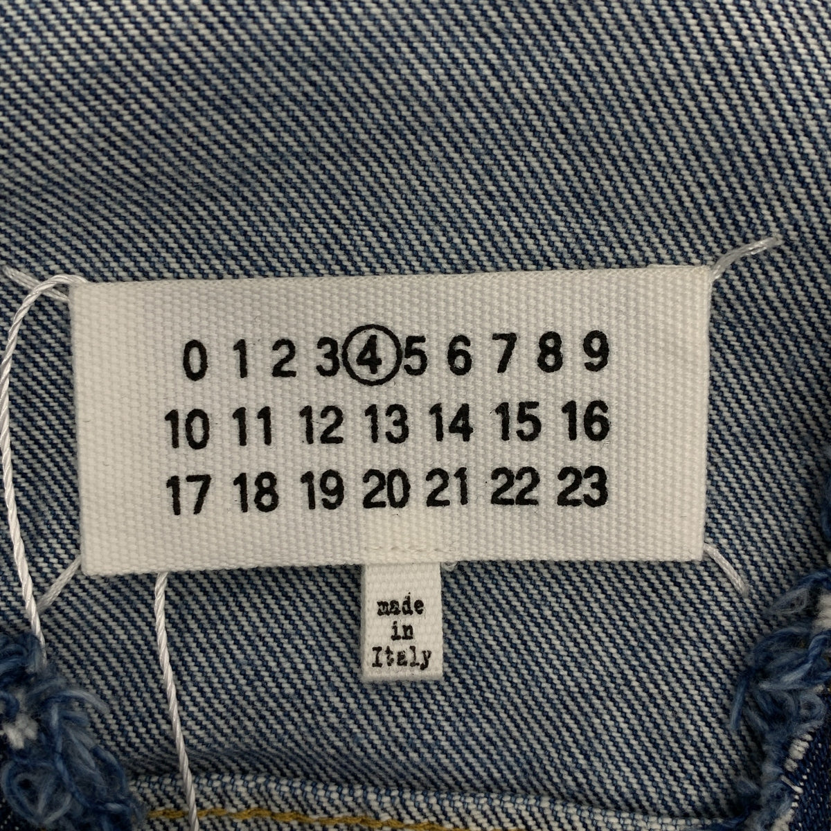 Maison Margiela / 메종 마르젤라 | 2021AW | 데미지 가공 노 컬러 데님 재킷 | 38 | 여성