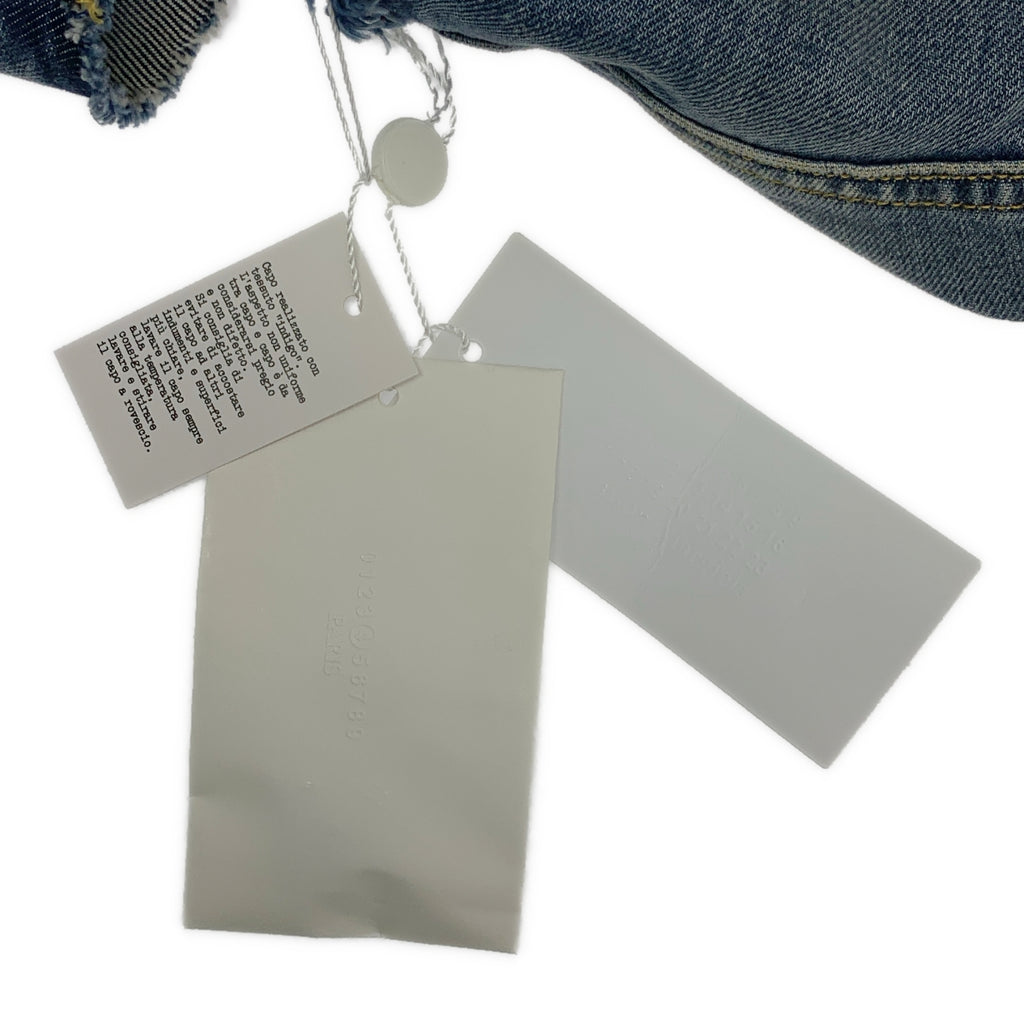 Maison Margiela / 메종 마르젤라 | 2021AW | 데미지 가공 노 컬러 데님 재킷 | 38 | 여성