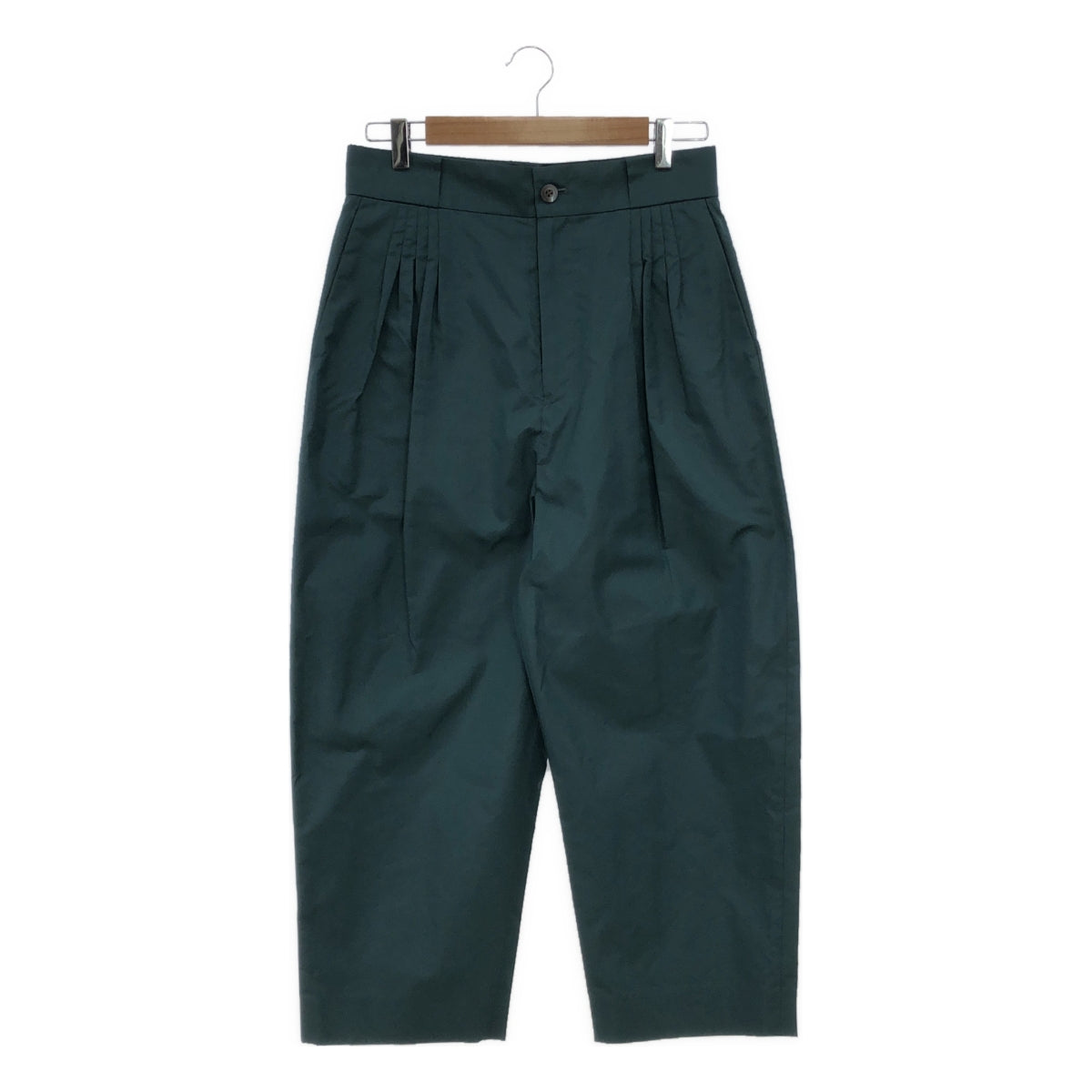 [New] mina perhonen | 2023 s/s | dew pants tuck tapered pants | 38 | green | women's