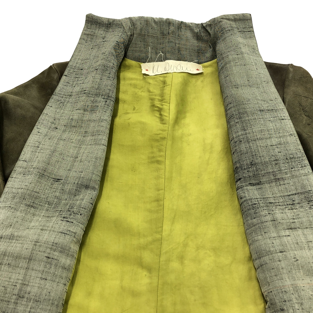 【美品】  m.a+ / エムエークロス | HORSE LEATHER / SILK CREPE LINING / レザー ジャケット / 総裏地 | 40 | gray | レディース