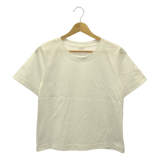 [Good Condition] GALERIE VIE | 2024SS | Fine Cotton Crew Neck T-Shirt | F | White | Women's