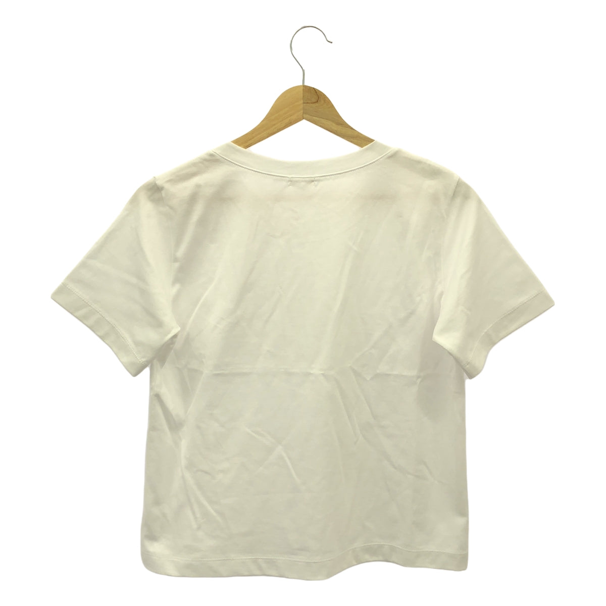 [Good Condition] GALERIE VIE | 2024SS | Fine Cotton Crew Neck T-Shirt | F | White | Women's