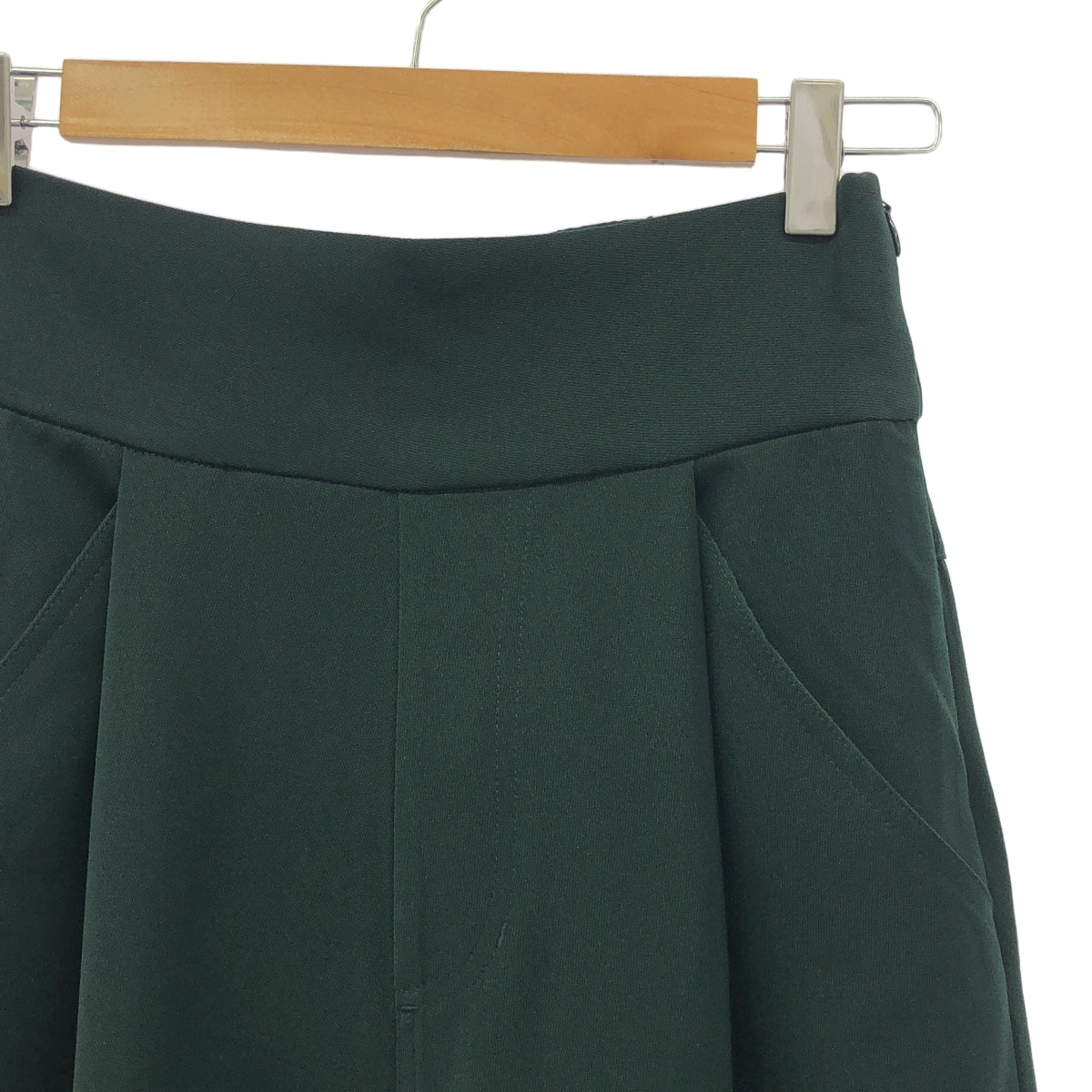 CFT. / シフト | ankle tab belt high waist PT 裾ボタン ワイド パンツ | F | グリーン | レディース