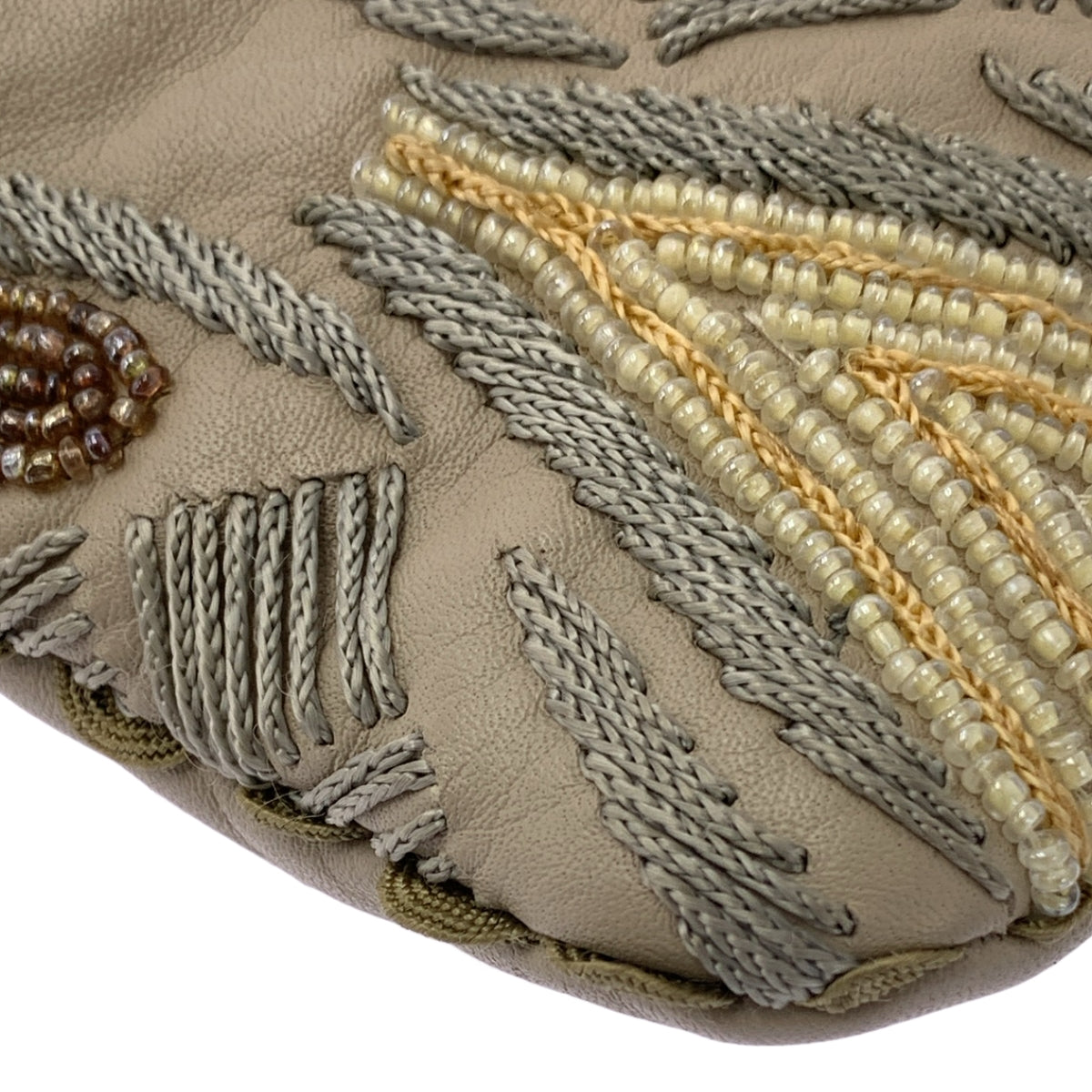 JAMIN PUECH / 자만 피에쉬 | 가죽 엠브로이드 핸드백 | 그레이지 | 여성