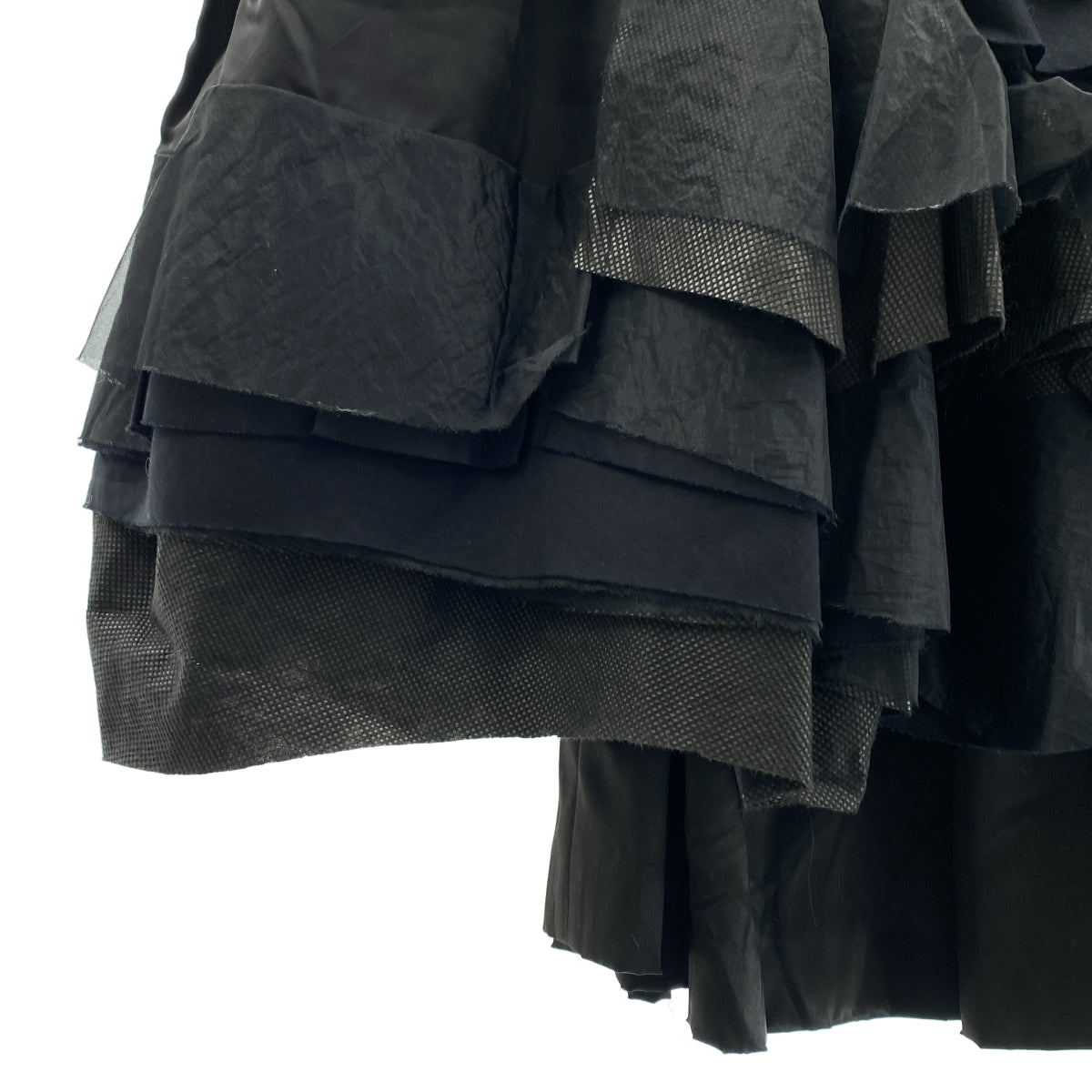 COMME des GARÇONS | 荷葉邊裝飾抽繩褶皺蓬鬆半身裙 / 全襯裡 |