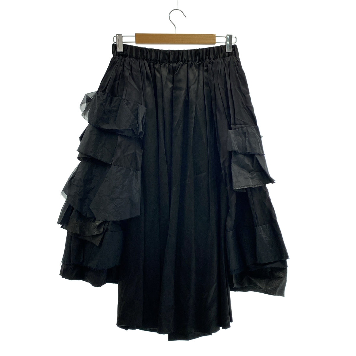 COMME des GARÇONS | 荷葉邊裝飾抽繩褶皺蓬鬆半身裙 / 全襯裡 |
